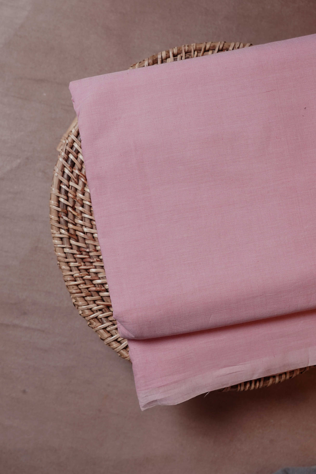 Baby Pink Mangalagiri Cotton Fabric