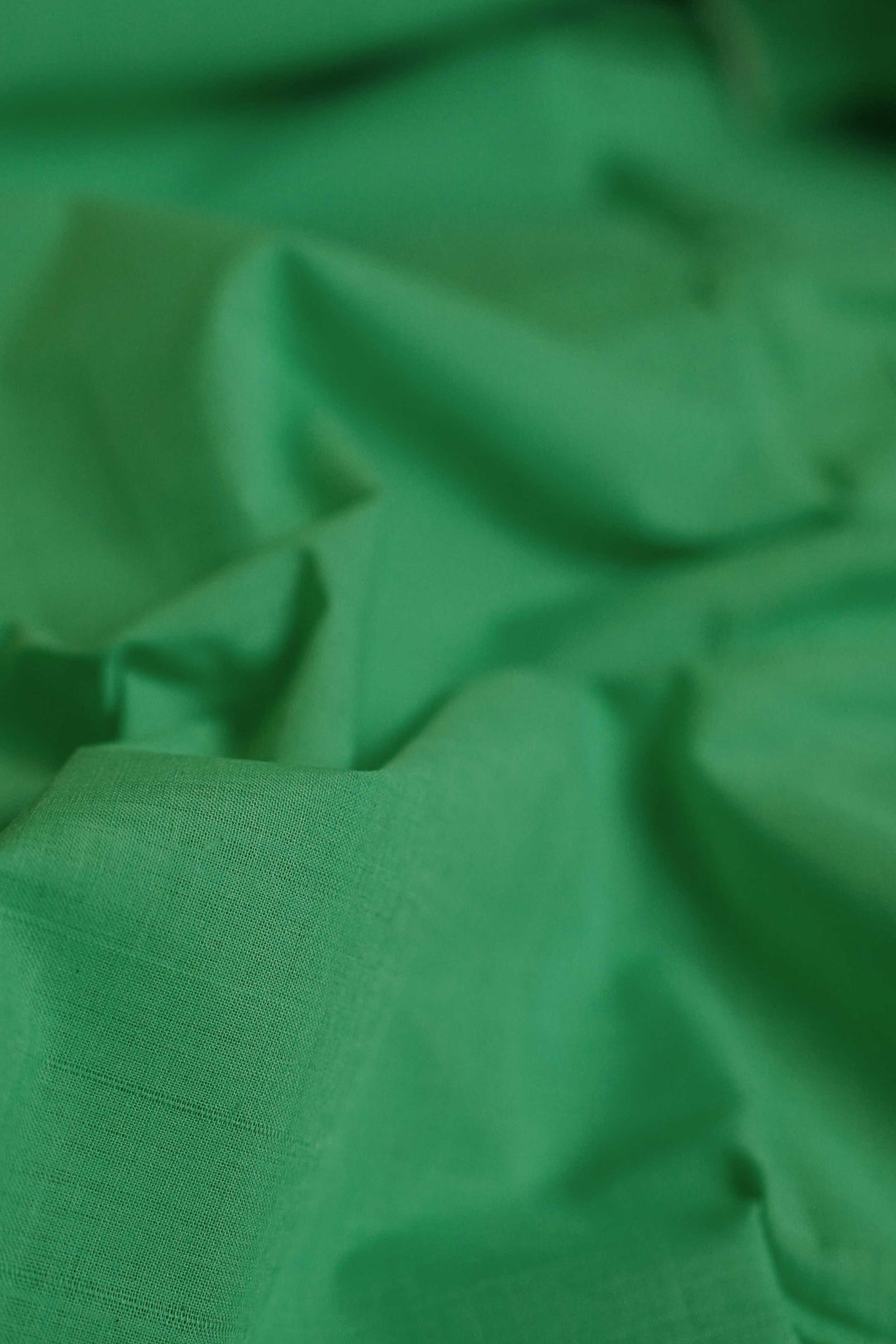 Green Mangalagiri Cotton Fabric