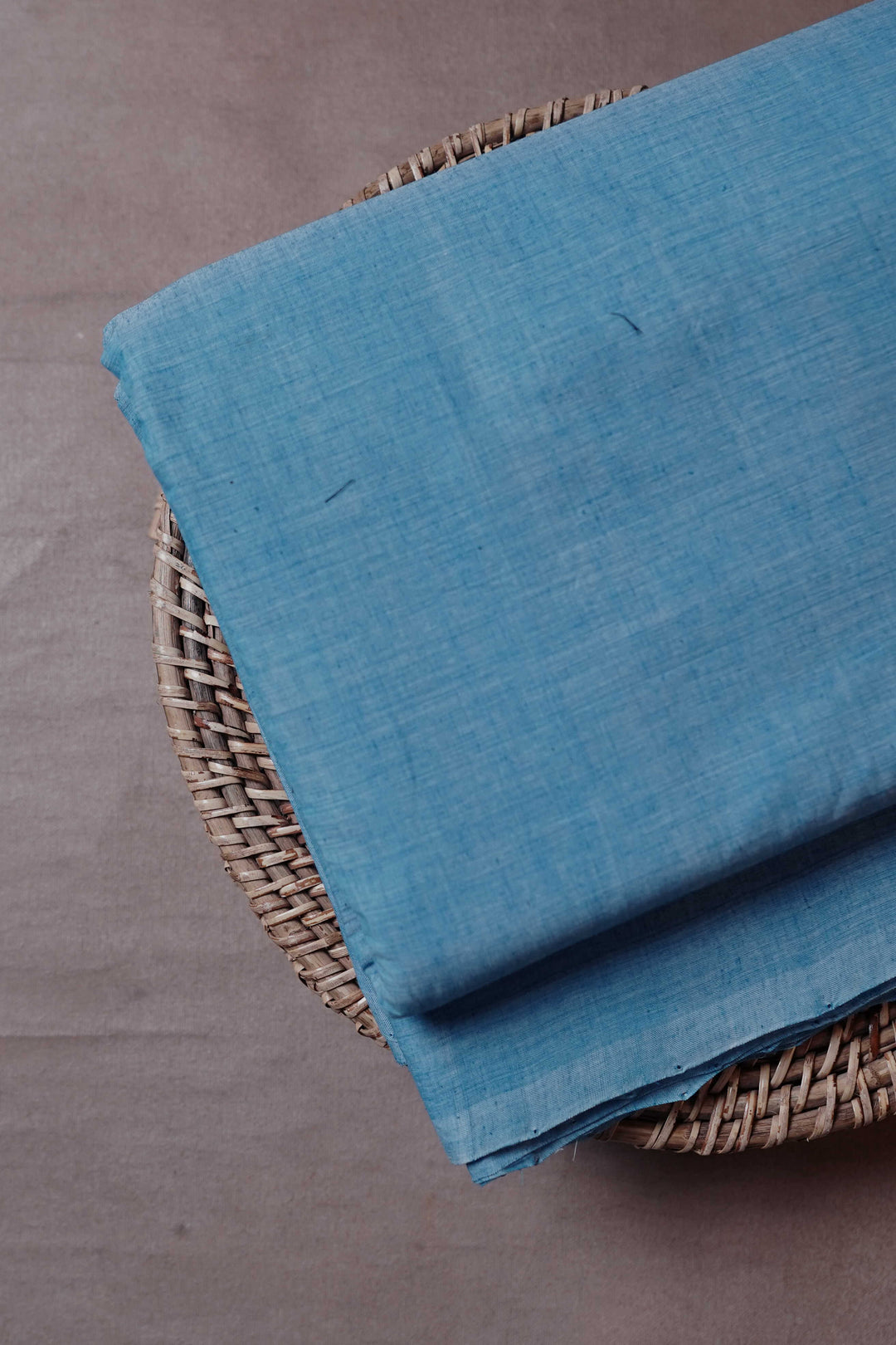 Light Blue Mangalagiri Cotton Fabric