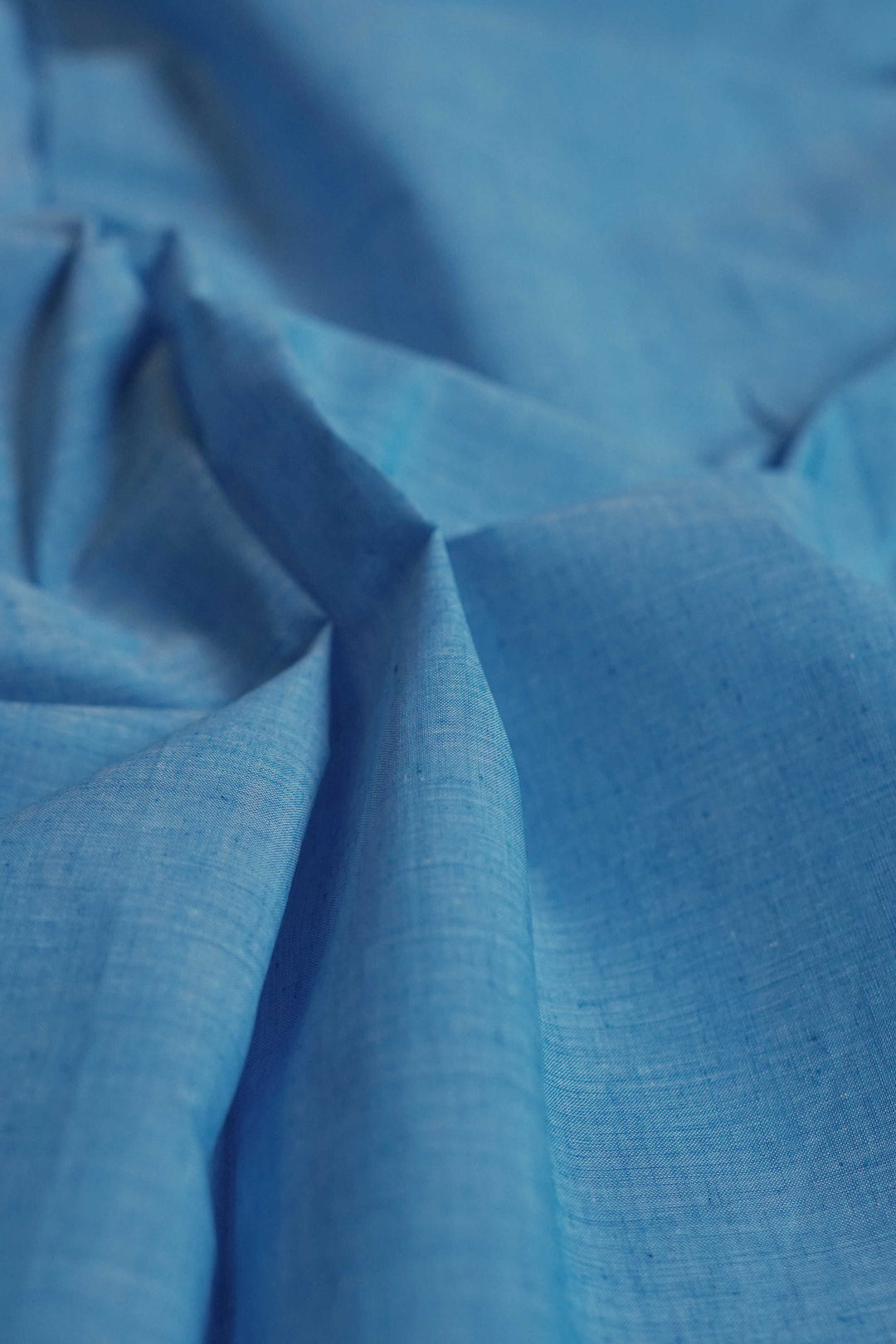 Light Blue Mangalagiri Cotton Fabric