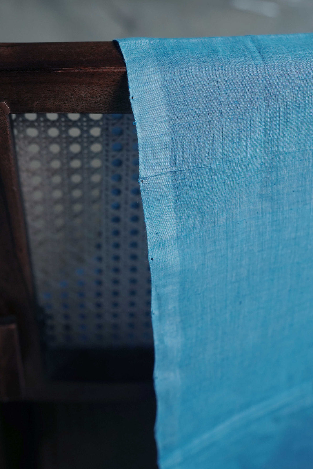 Light Blue Mangalagiri Cotton Fabric