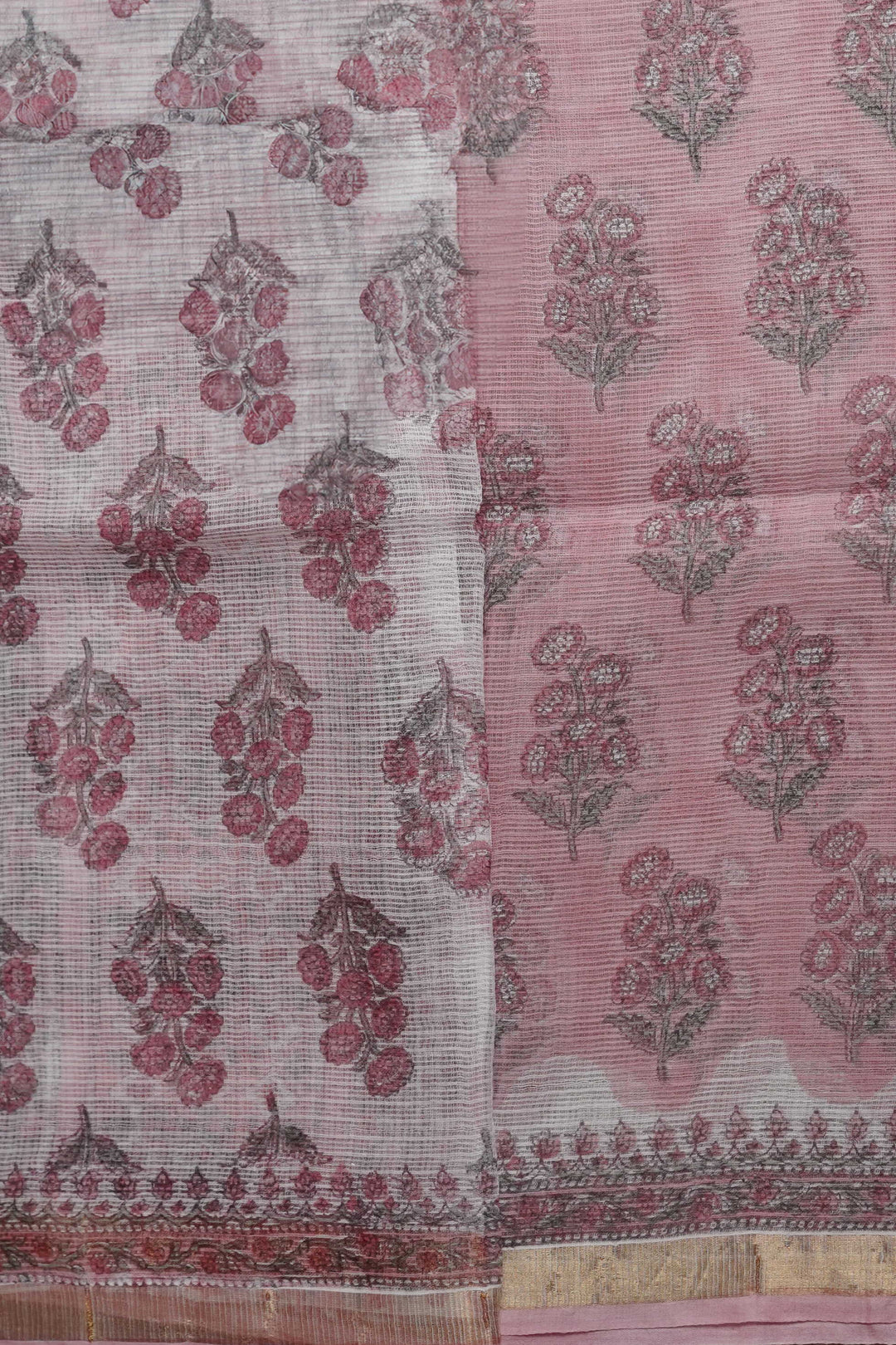 Block Printed Cotton Sarees - Matkatus