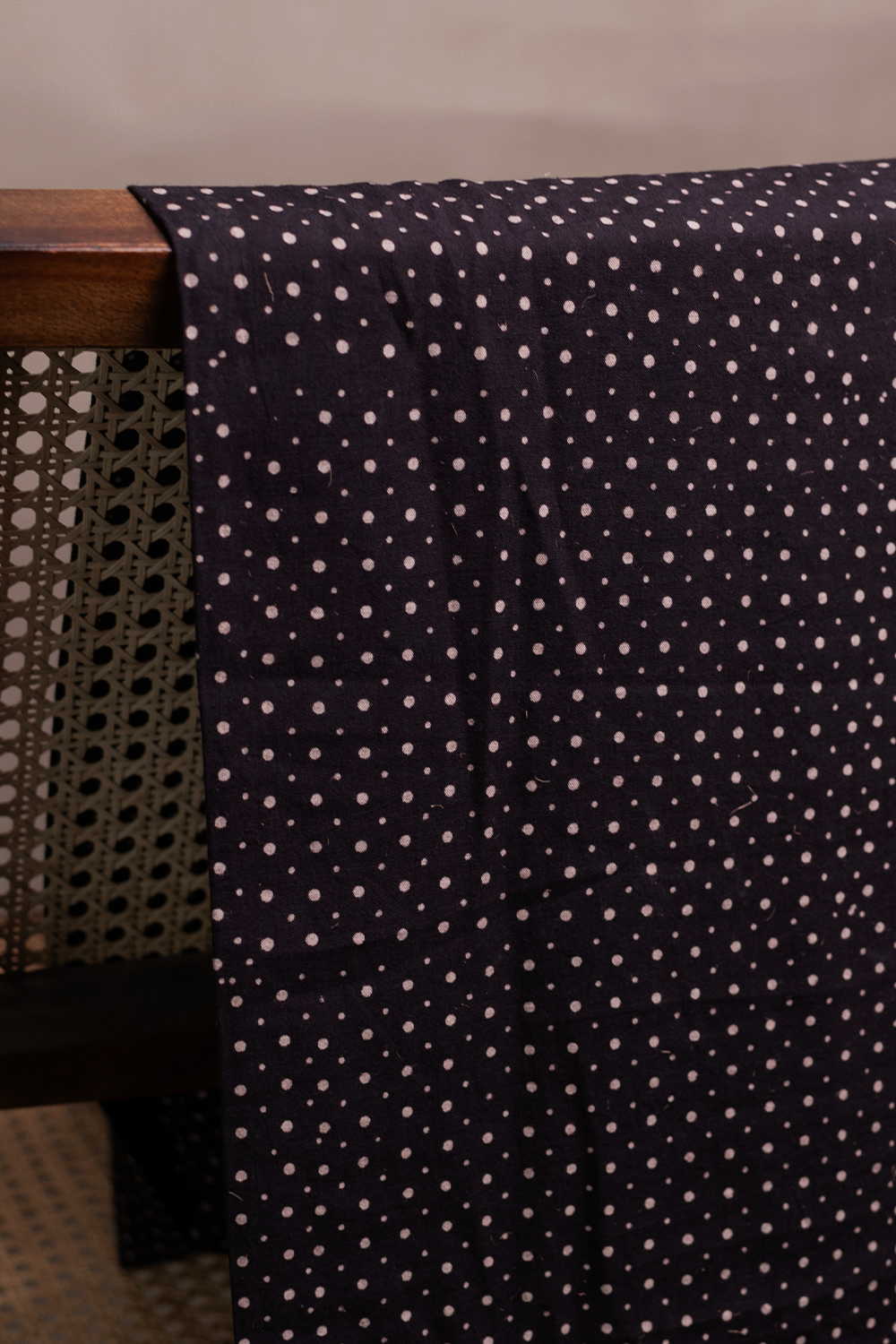Black Ajrak Print Fabrics - Matkatus
