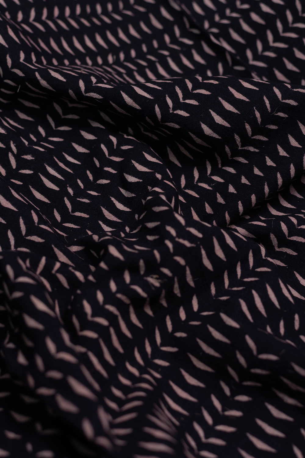 Black Ajrak Print Fabrics - Matkatus
