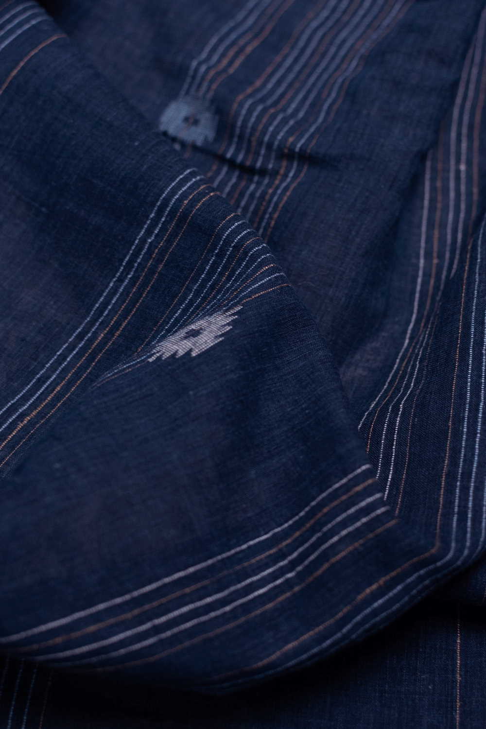 Aegean Blue Jamdani Cotton Fabric
