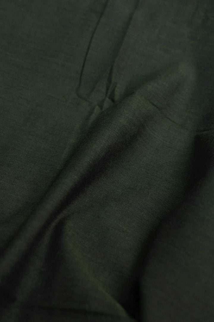 Avocado Green Handwoven Mul Cotton Fabric