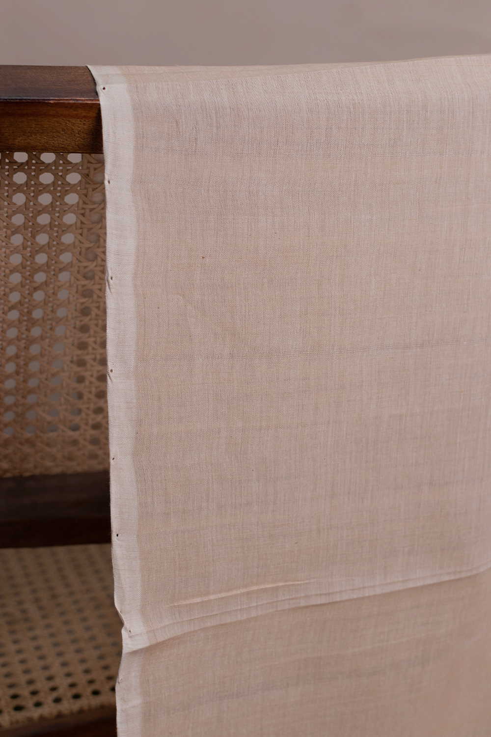 Soft Beige Mangalagiri Cotton Fabric