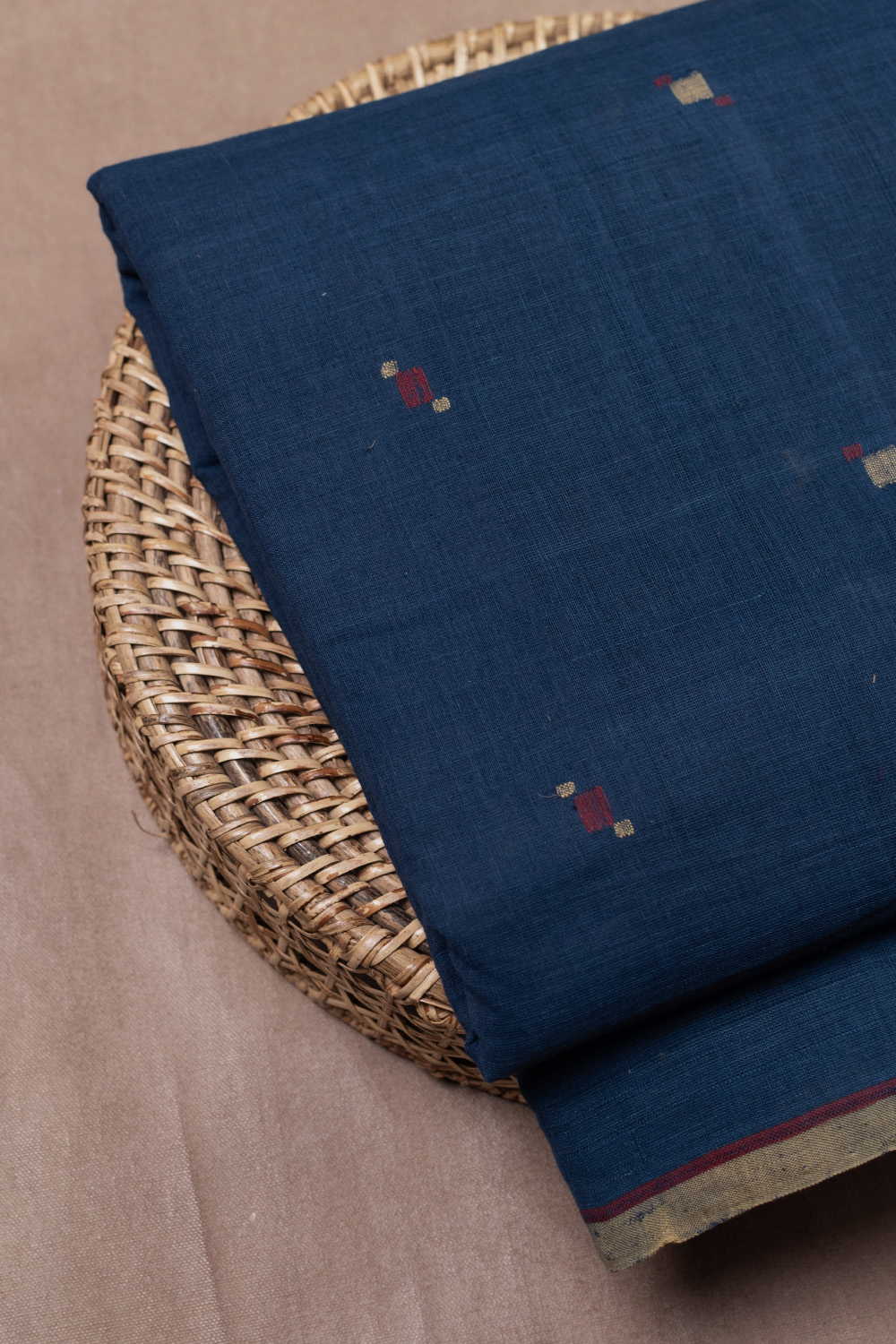 Butta - Indigo Handspun Cotton Fabric
