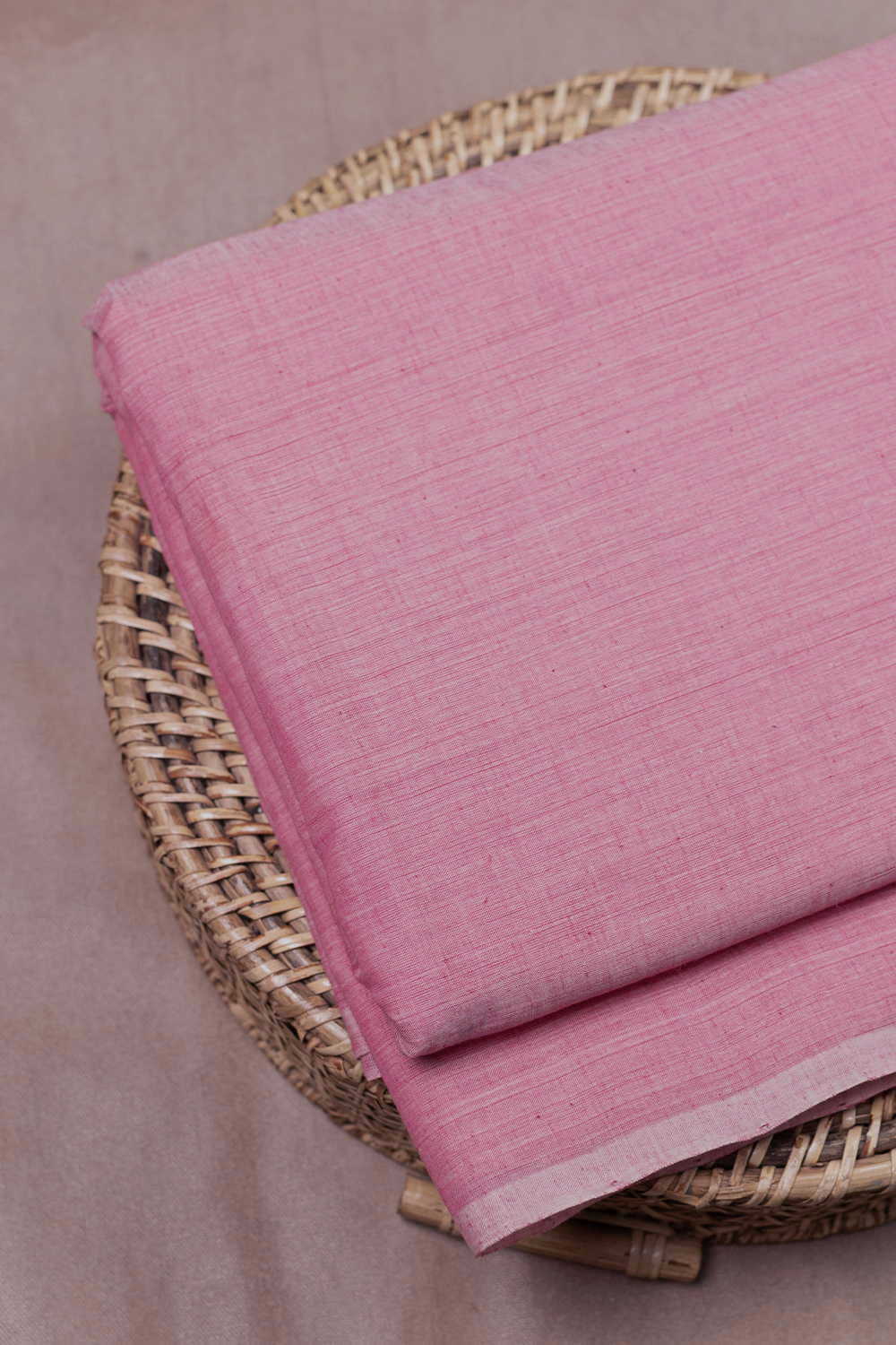 Pink Mangalagiri Cotton Fabric