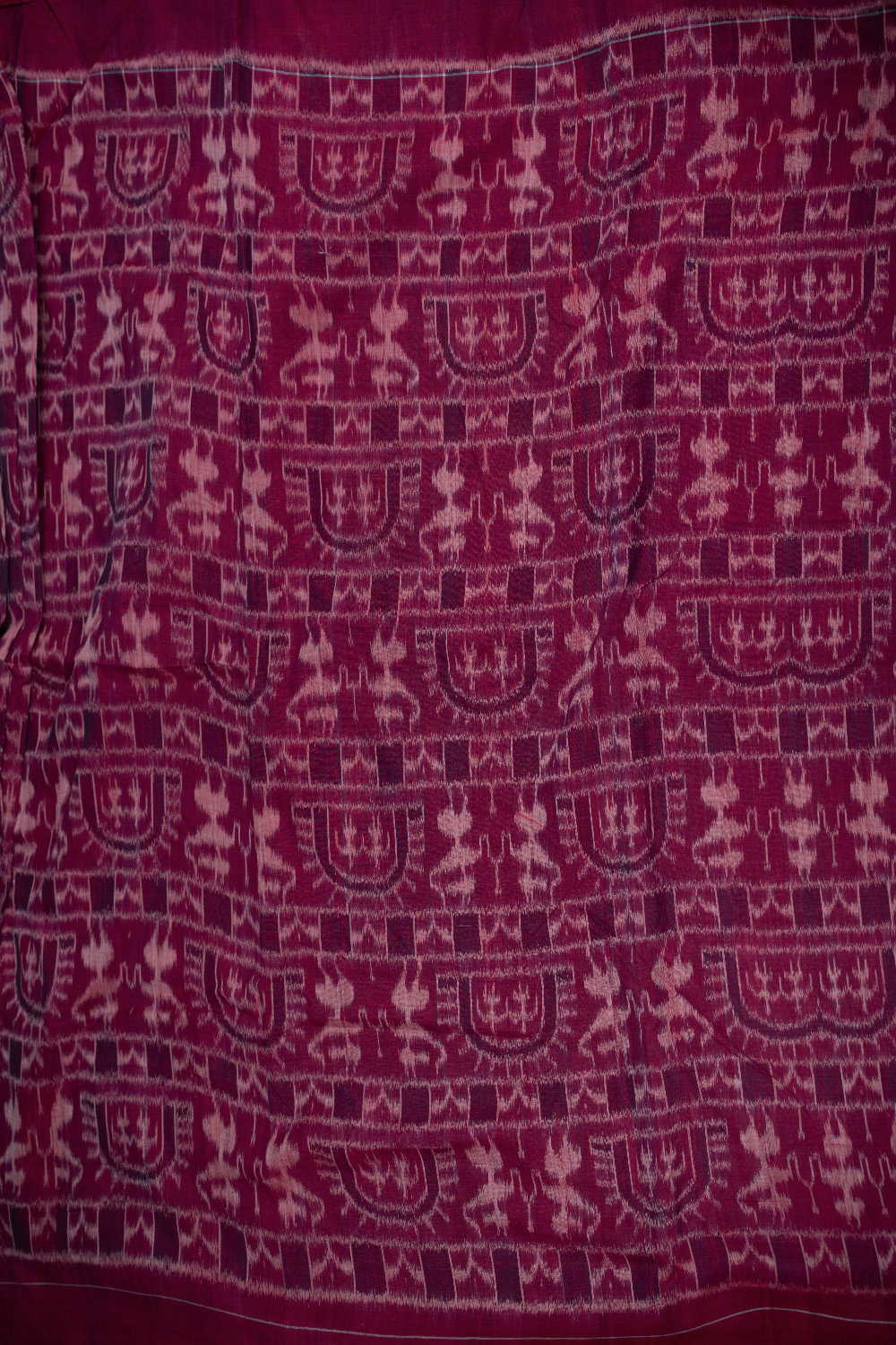 Shade of Purple Orissa Ikat Cotton Fabric