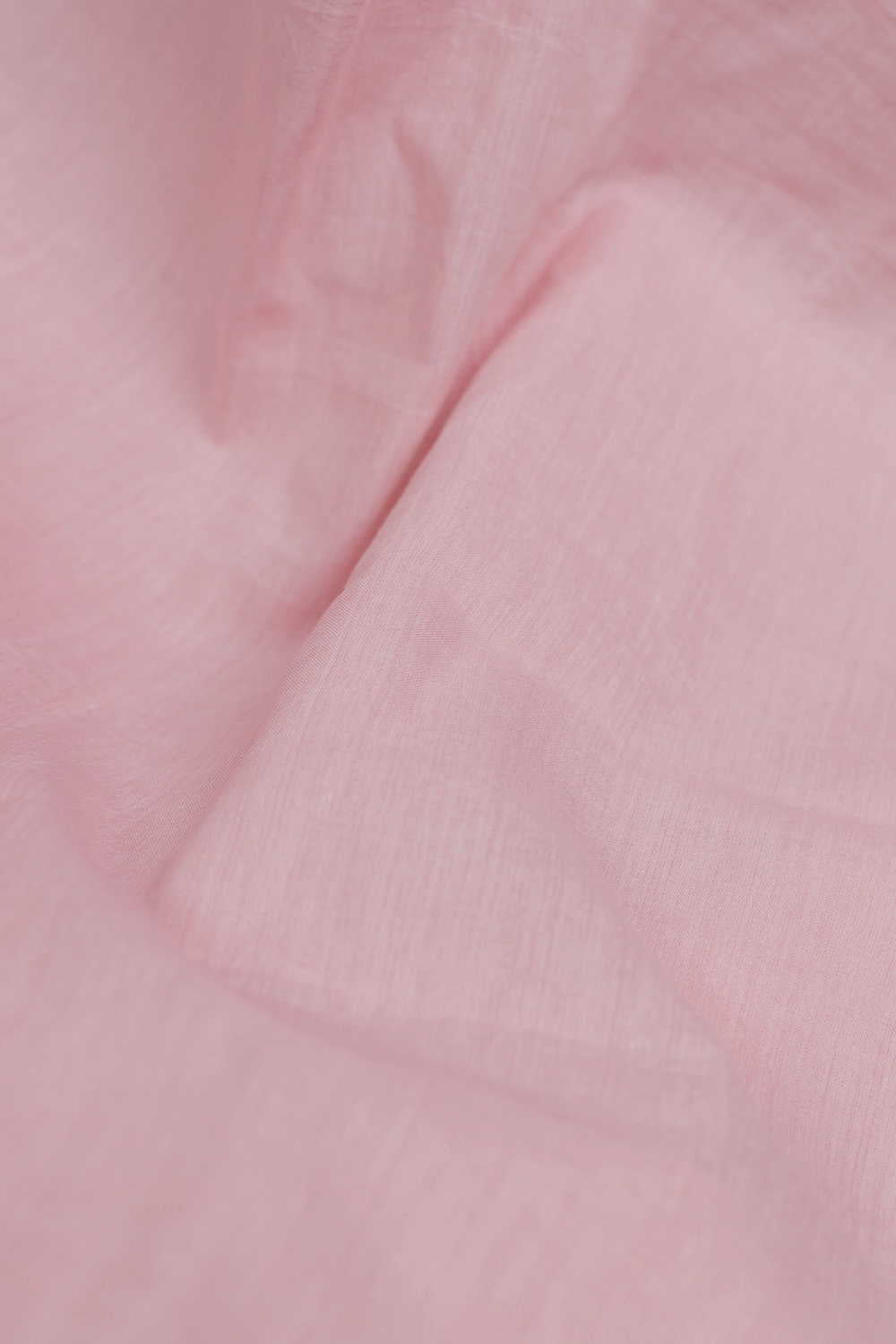 Baby Pink Handwoven Mul Cotton Fabric