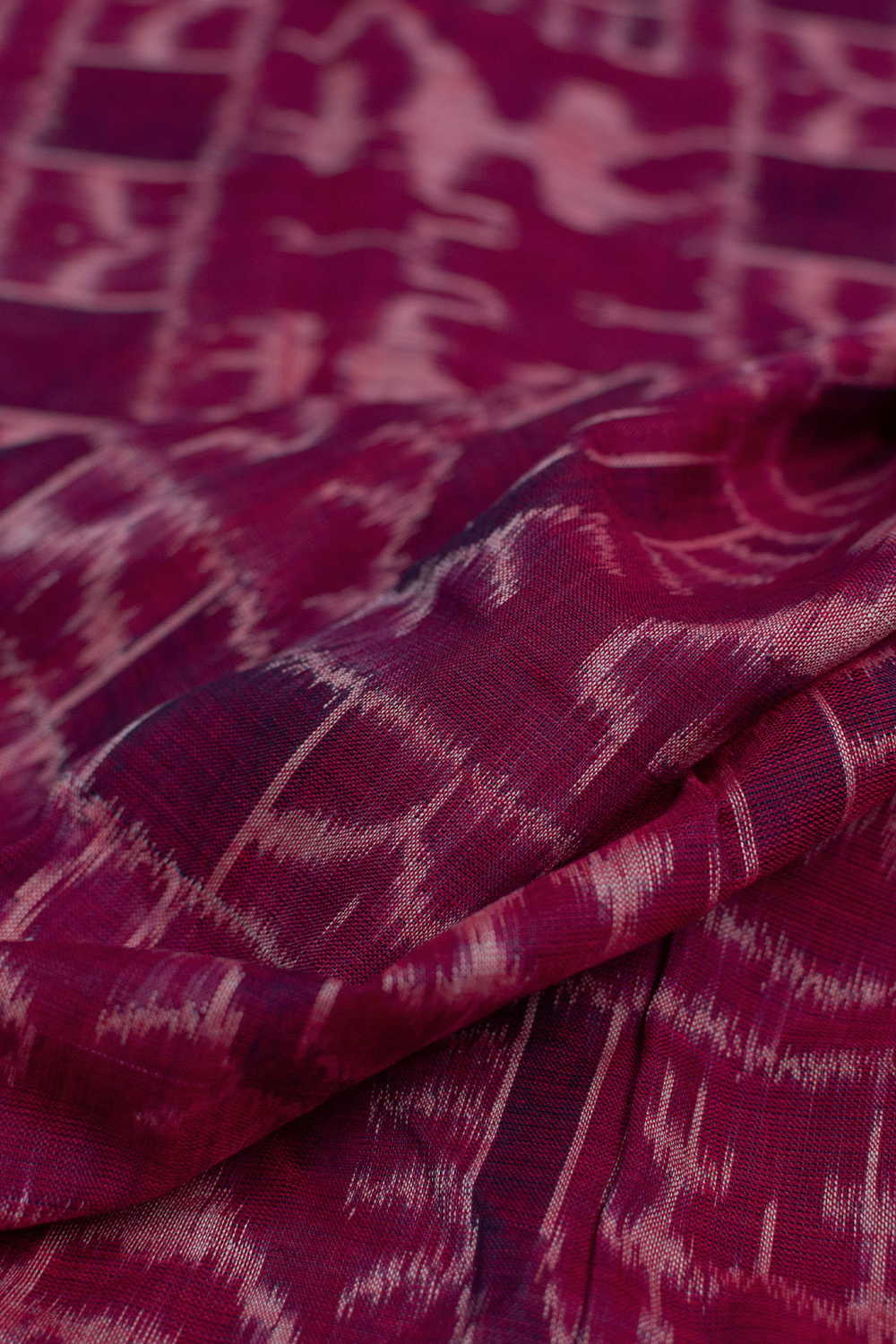 Shade of Purple Orissa Ikat Cotton Fabric
