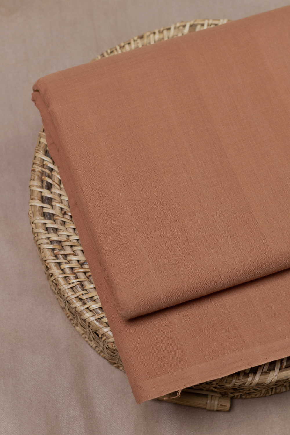Darker Beige Mangalagiri Cotton Fabric