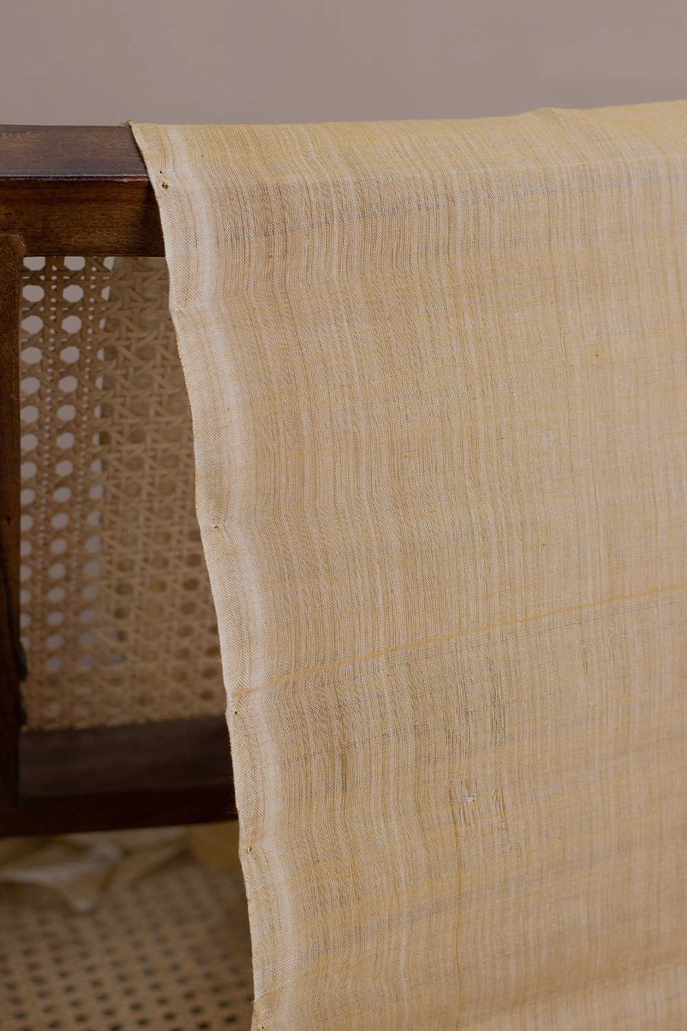 Mild Beige Mangalagiri Cotton Fabric