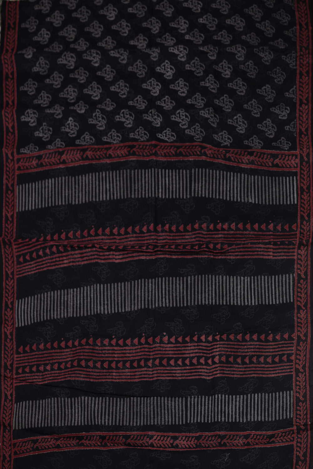 Block Printed Cotton Saree - Matkatus