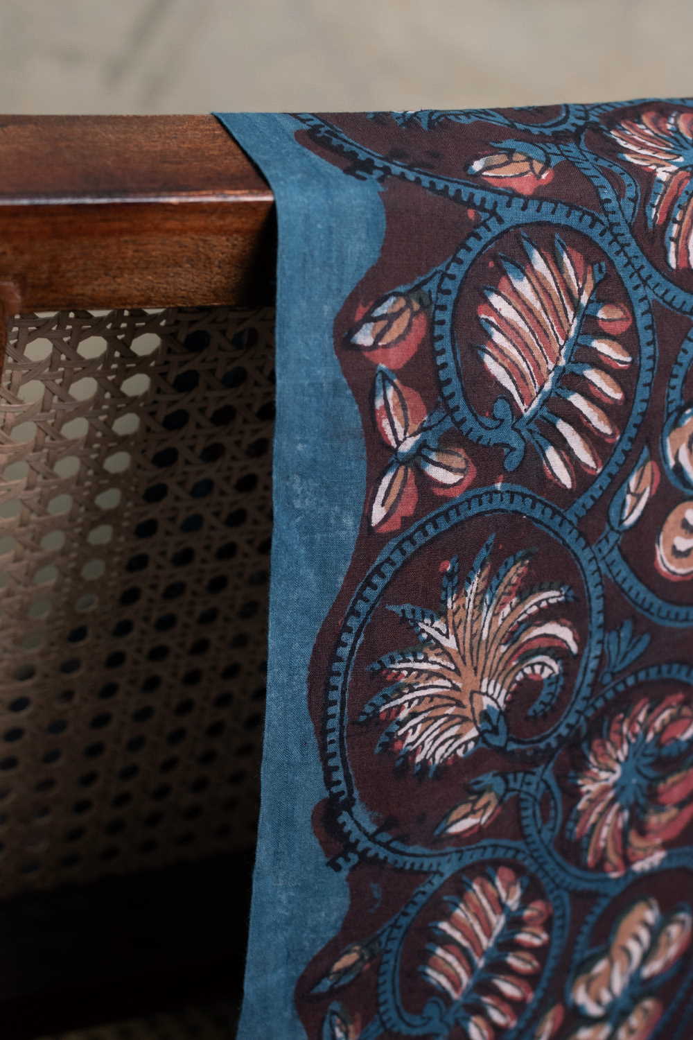 Cluster Floral Bagru Cotton Fabric