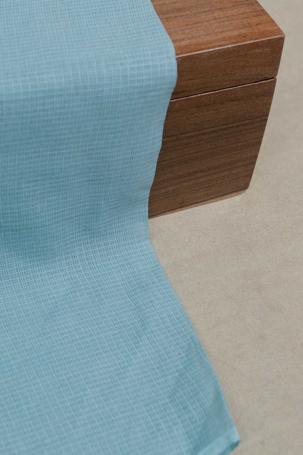 Light Blue Kota Cotton Fabric
