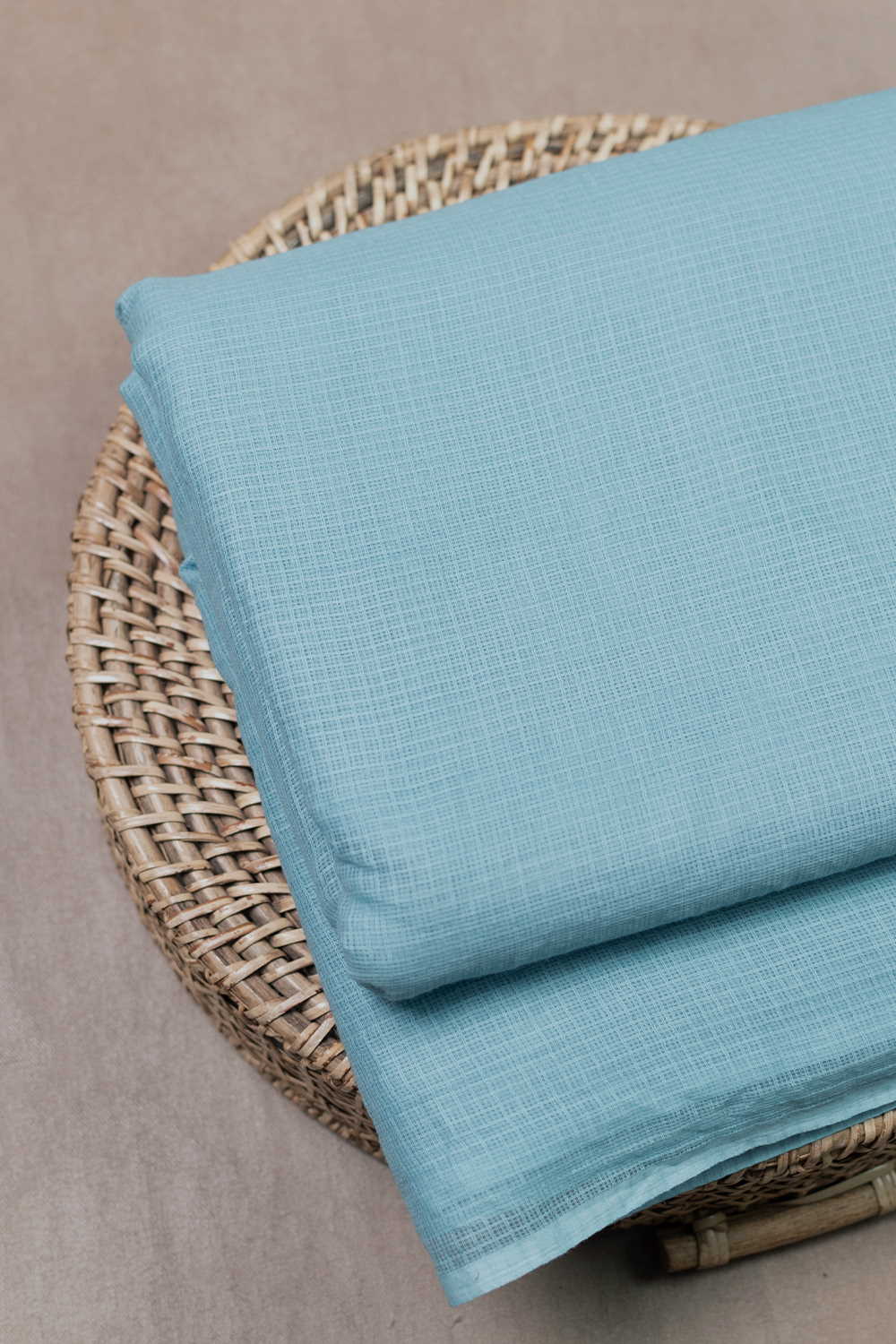 Light Blue Kota Cotton Fabric