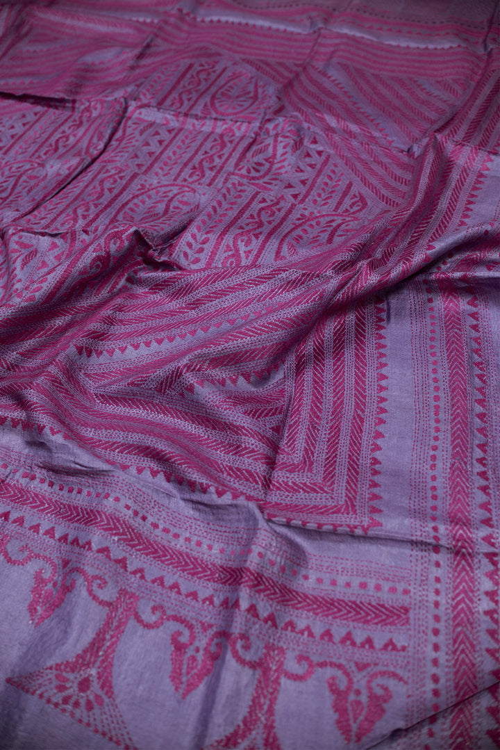 Kantha Silk Saree-Matkatus