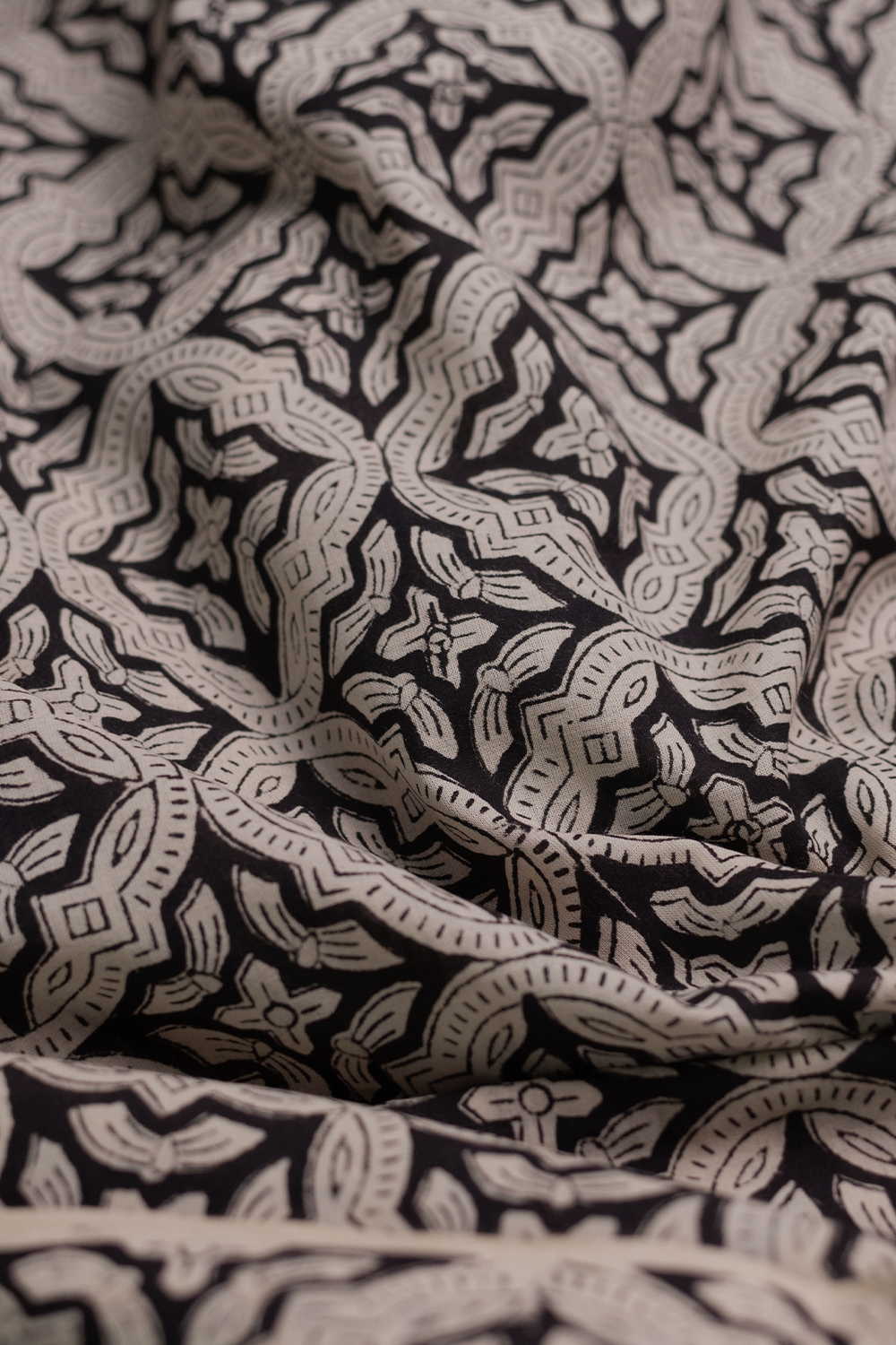 Intricate Design Bagru Cotton Fabric