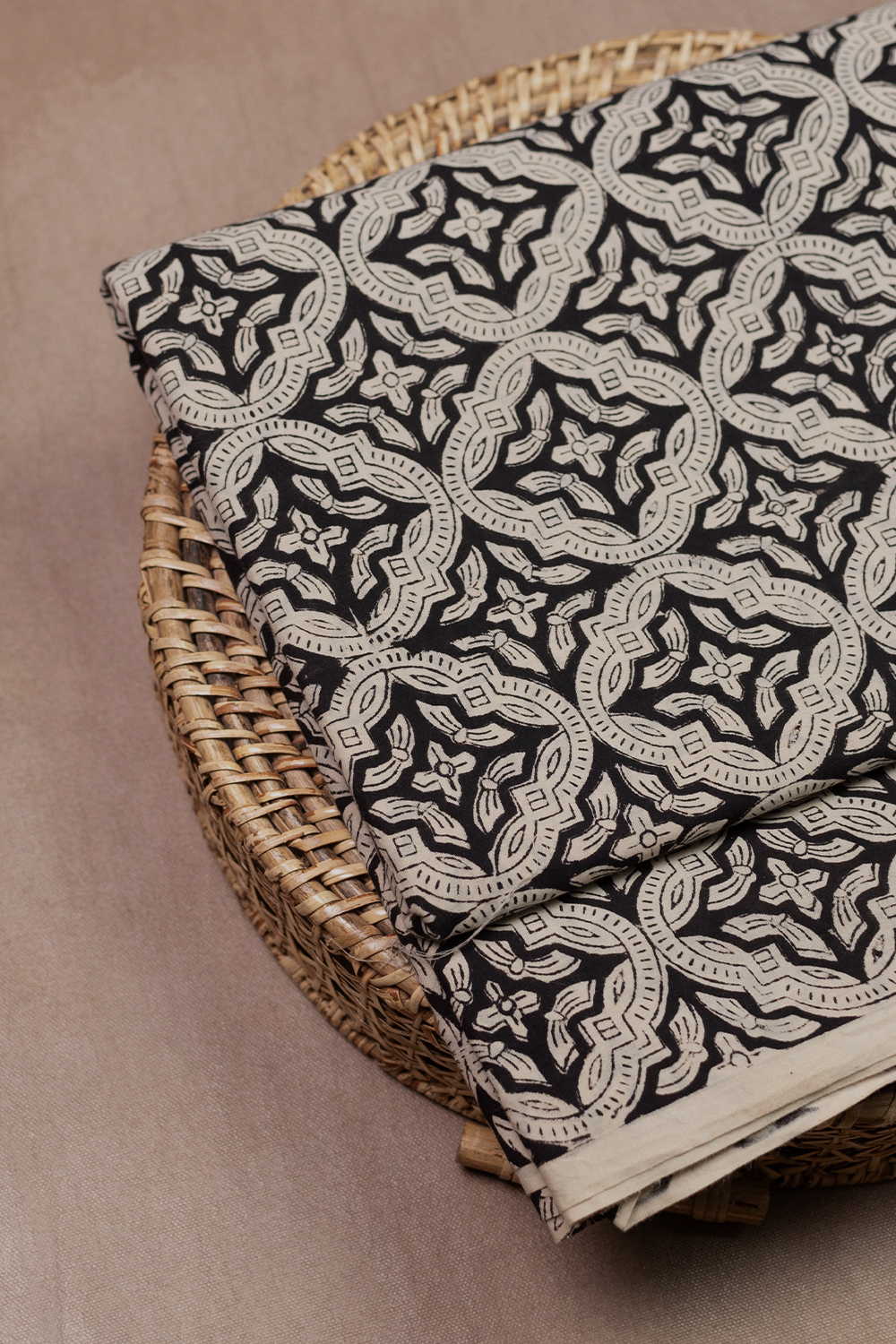 Intricate Design Bagru Cotton Fabric