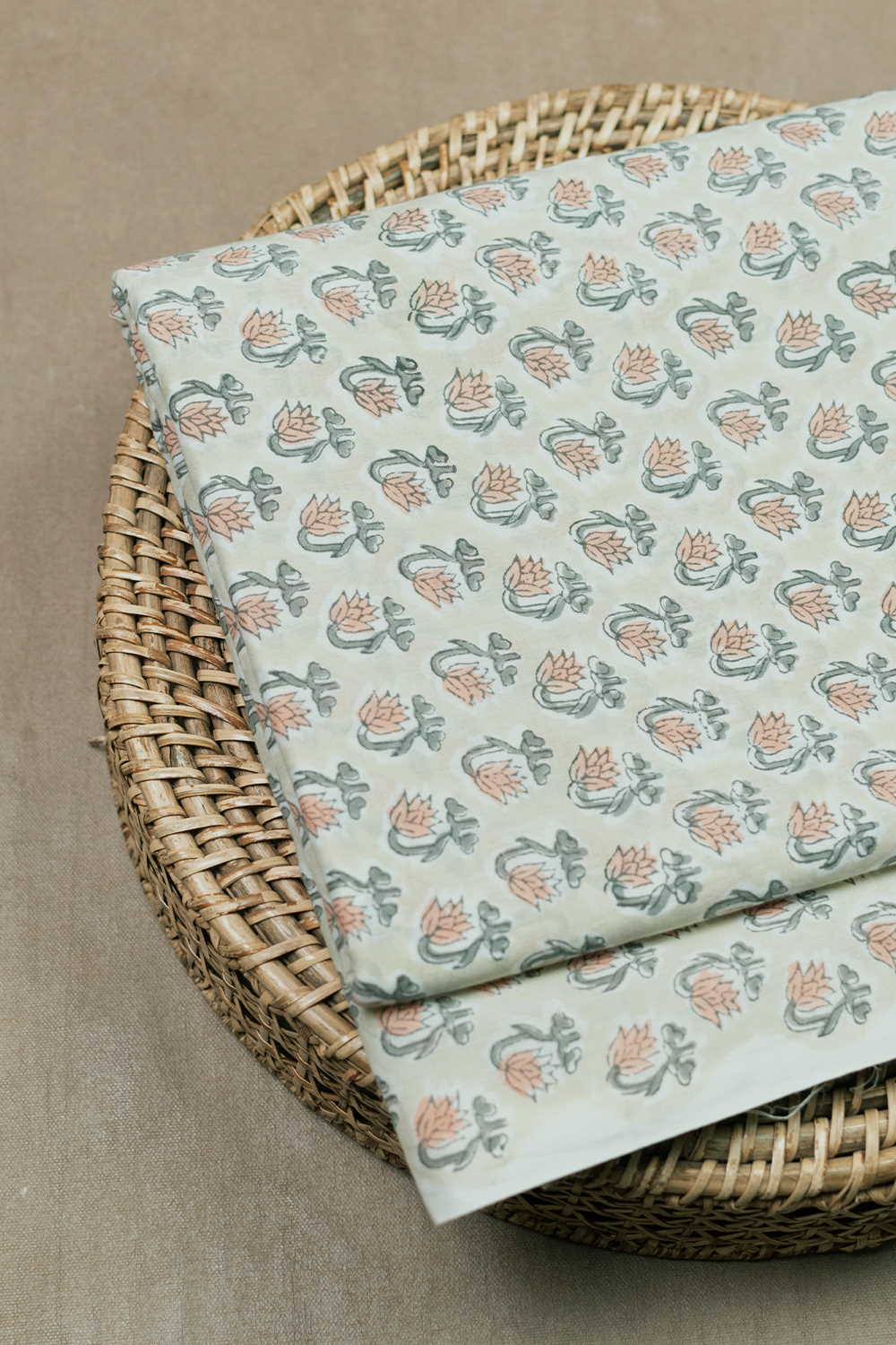 Little Florets Sanganeri Cotton Fabric