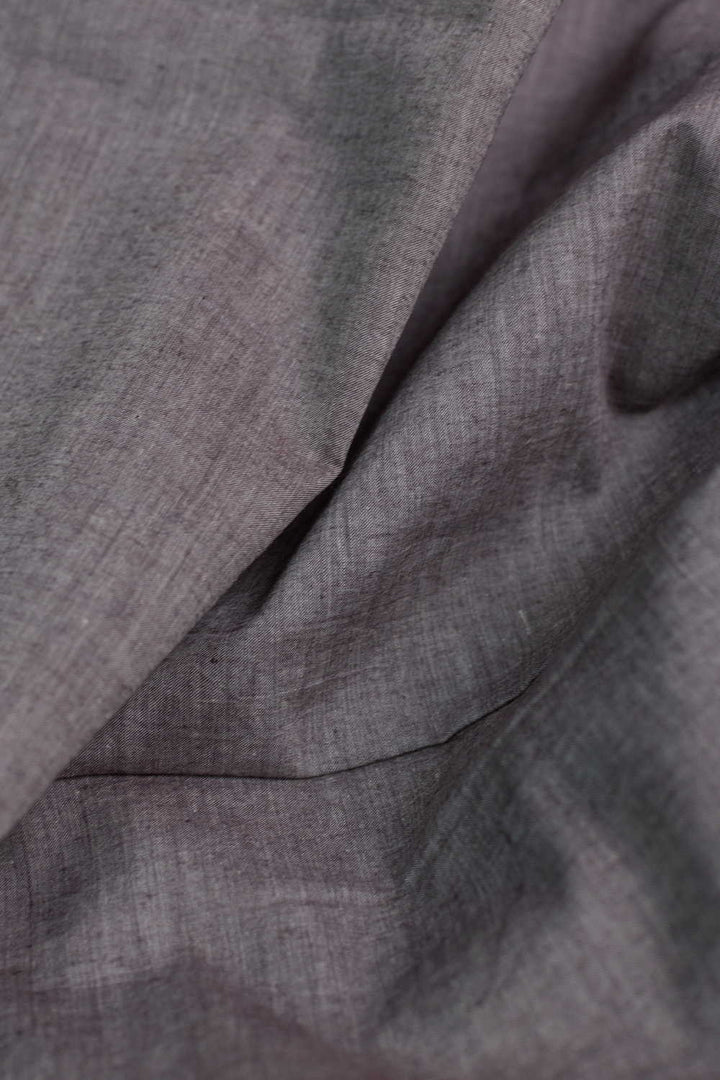 Mauve Grey Handwoven Mul Cotton Fabric