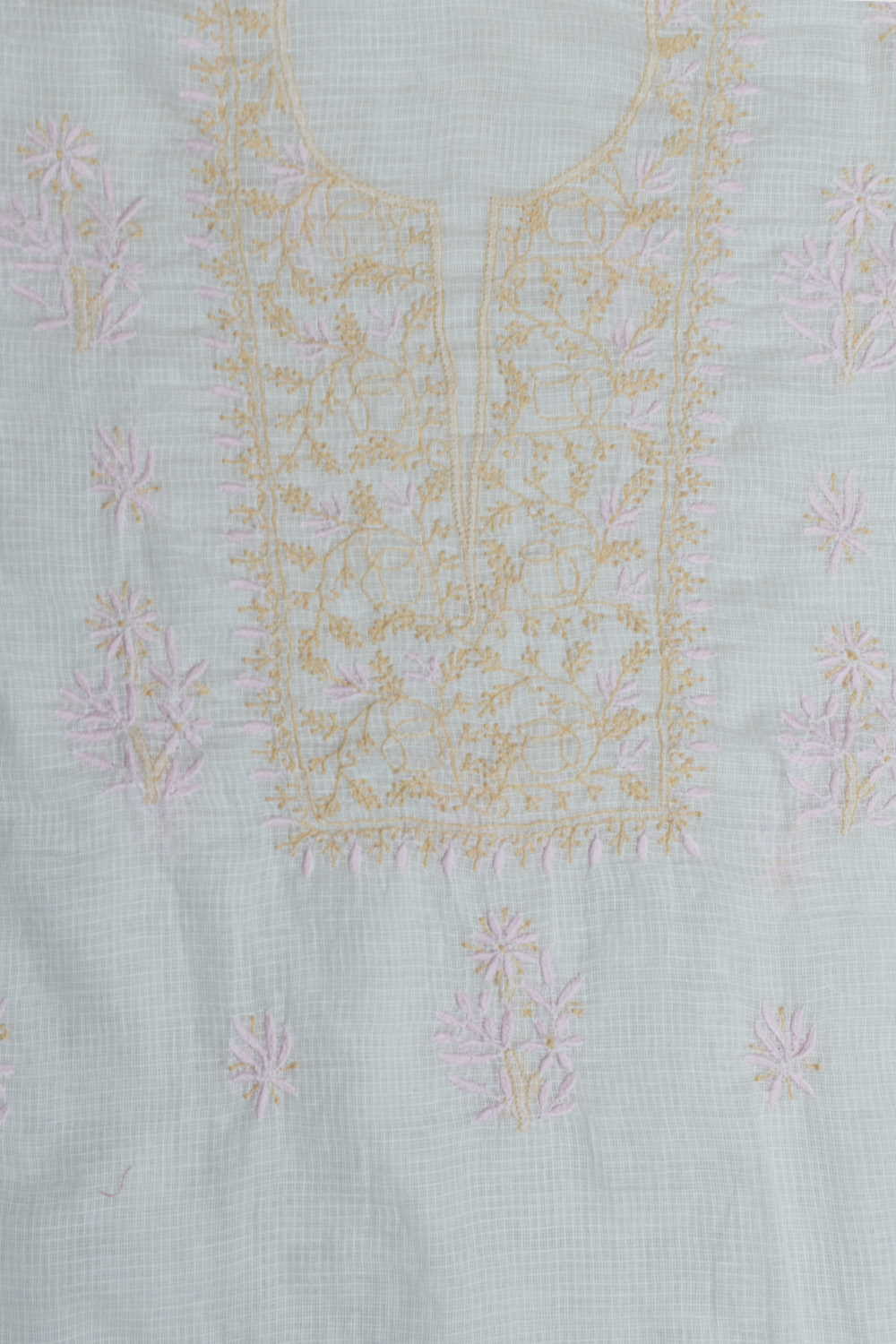 Daisy Chikankari Kota Cotton Top & Dupatta