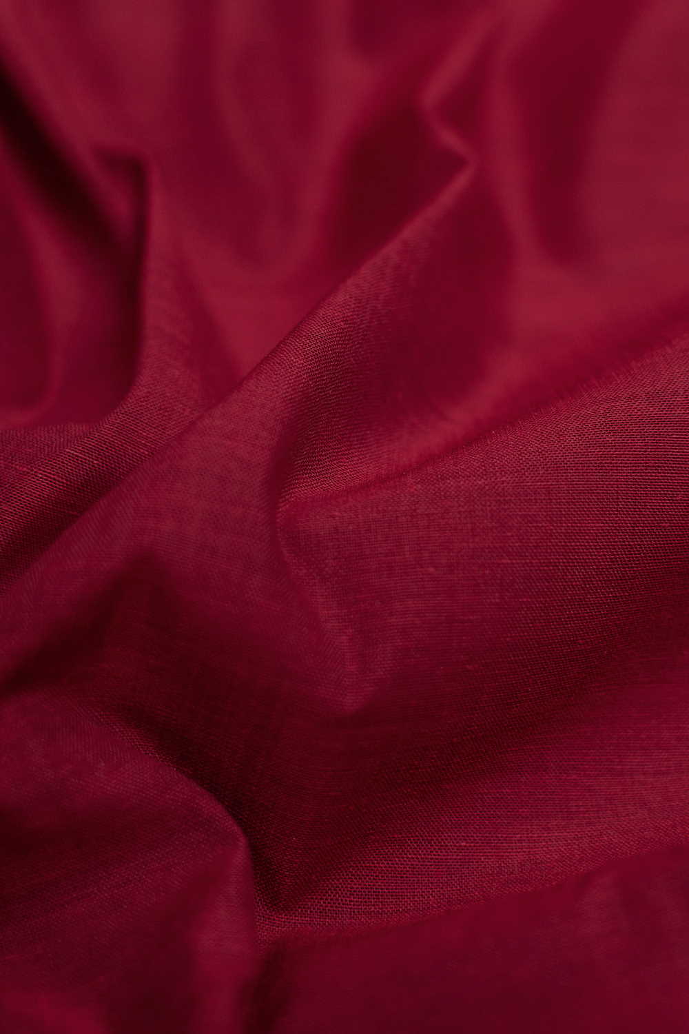 Dark Maroon Mangalagiri Cotton Fabric