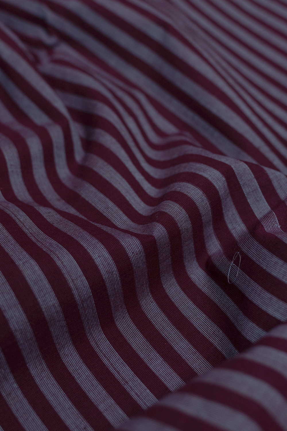 Purple Stripe Mangalagiri Cotton Fabric