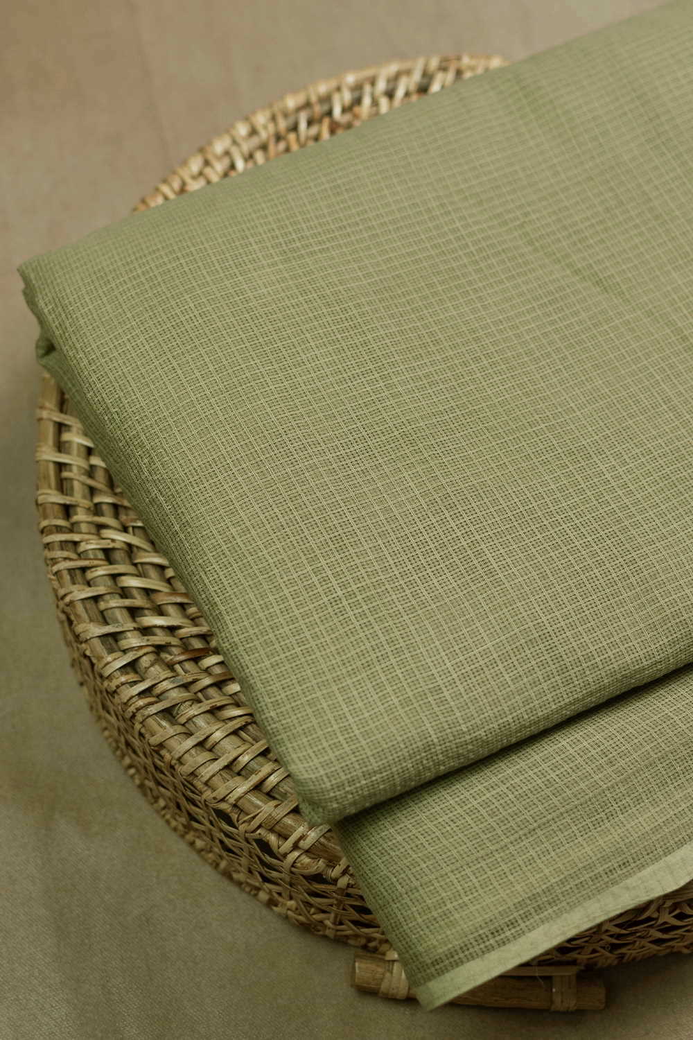 Lime Green Kota Cotton Fabric