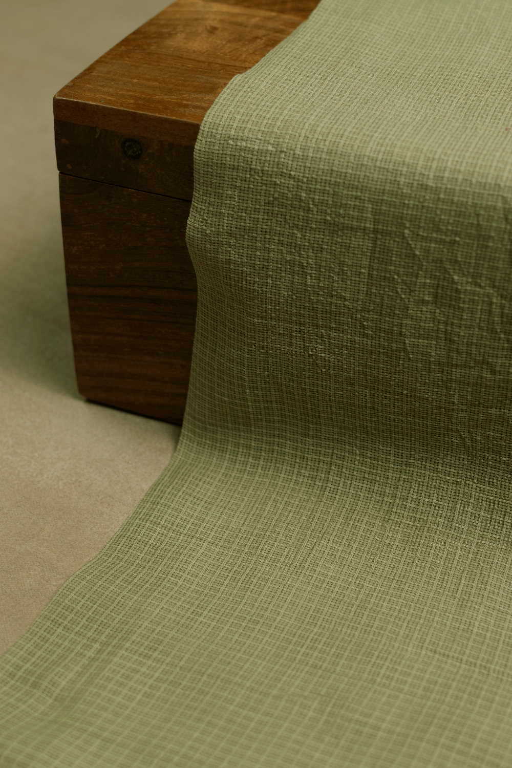 Lime Green Kota Cotton Fabric