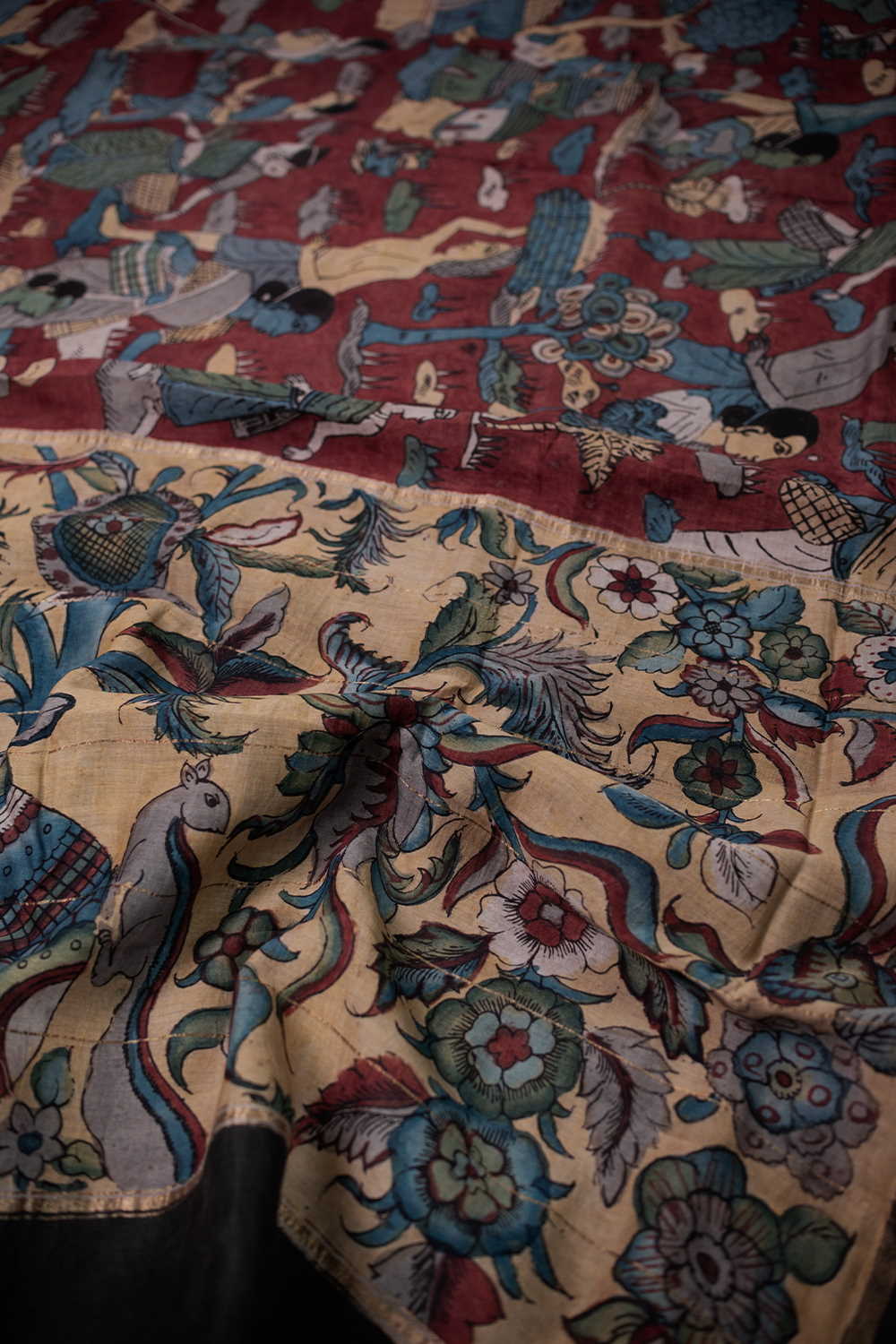 Pen Kalamkari Sarees - Matkatus