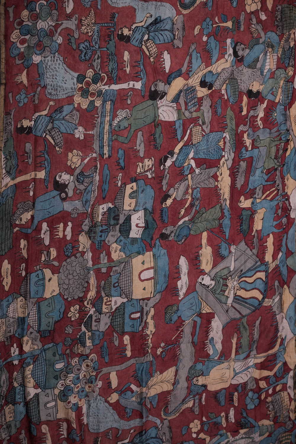 Painted Kalamkari srees - Matkatus