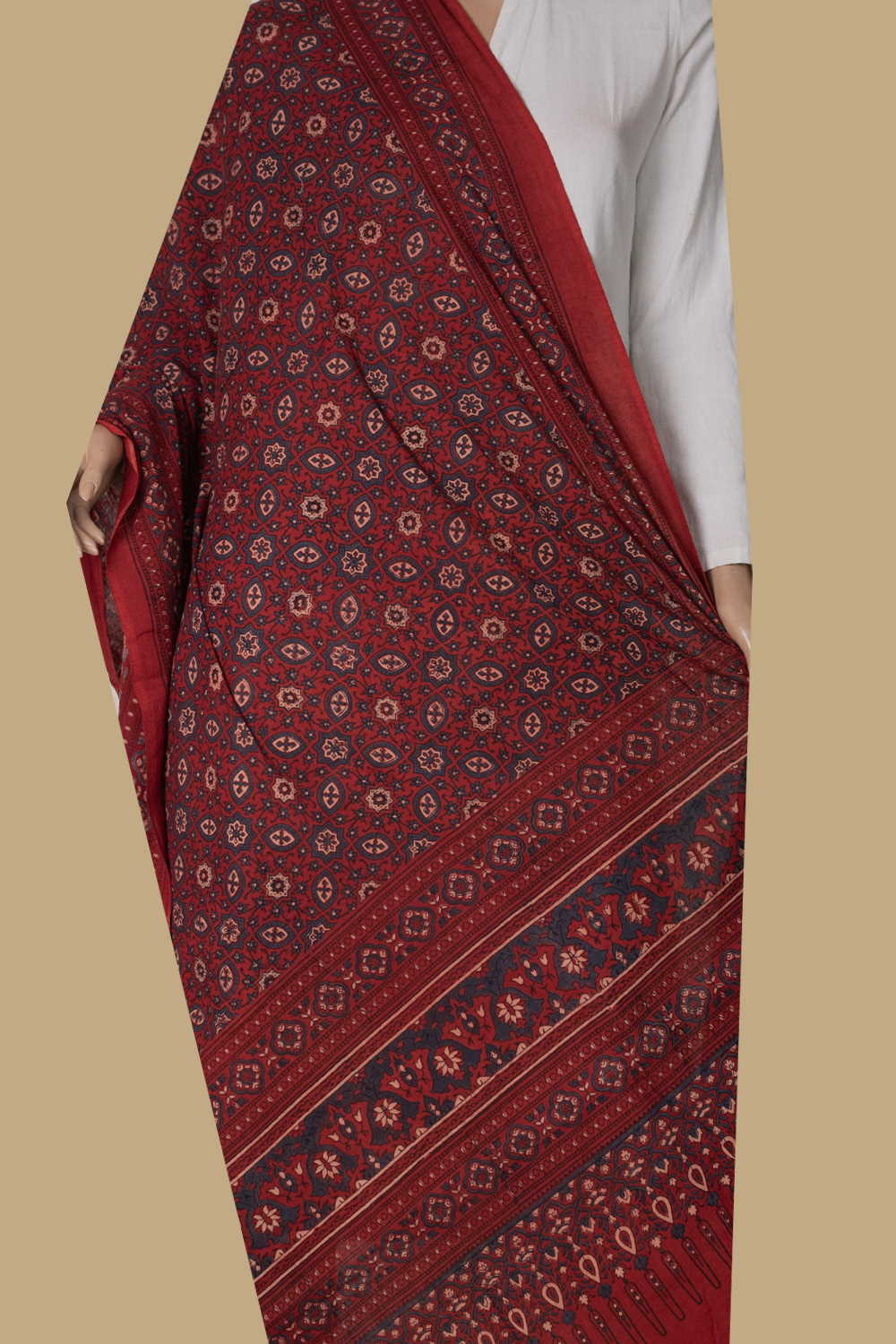 Block Printed Dupatta - Matkatus