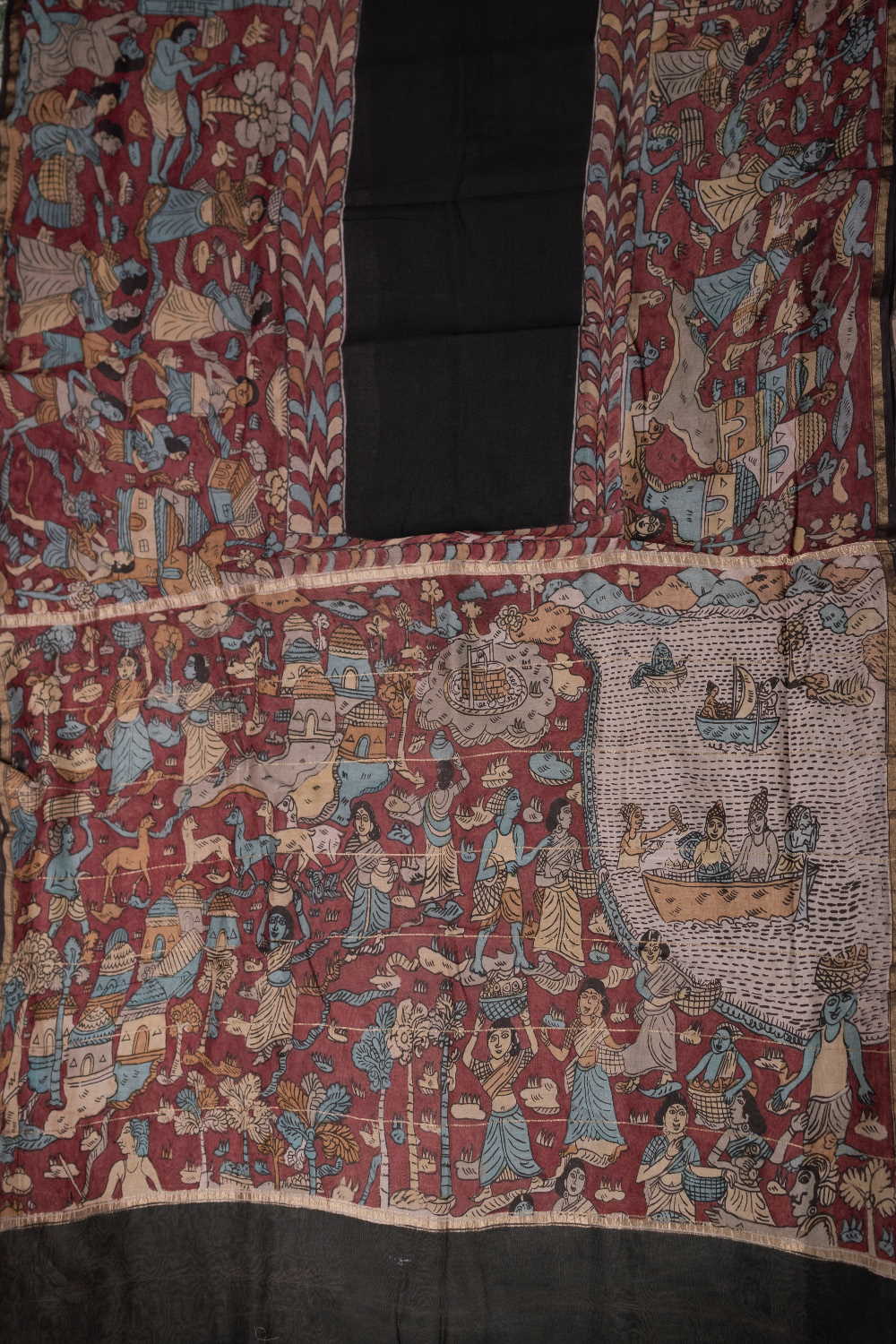 Pen Kalamkari Sarees - Matkatus