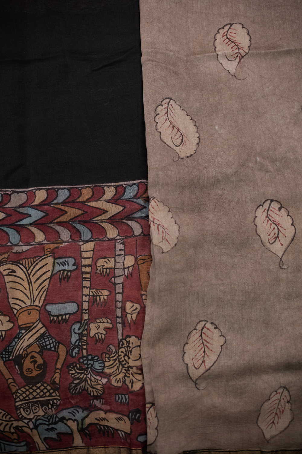 Painted Kalamkari srees - Matkatus