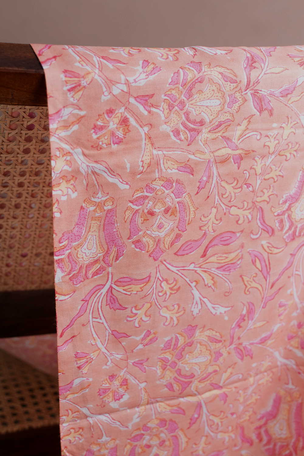 Floral Pattern Sanganeri Cotton Fabric