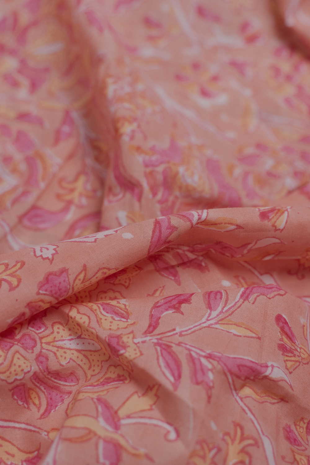 Floral Pattern Sanganeri Cotton Fabric
