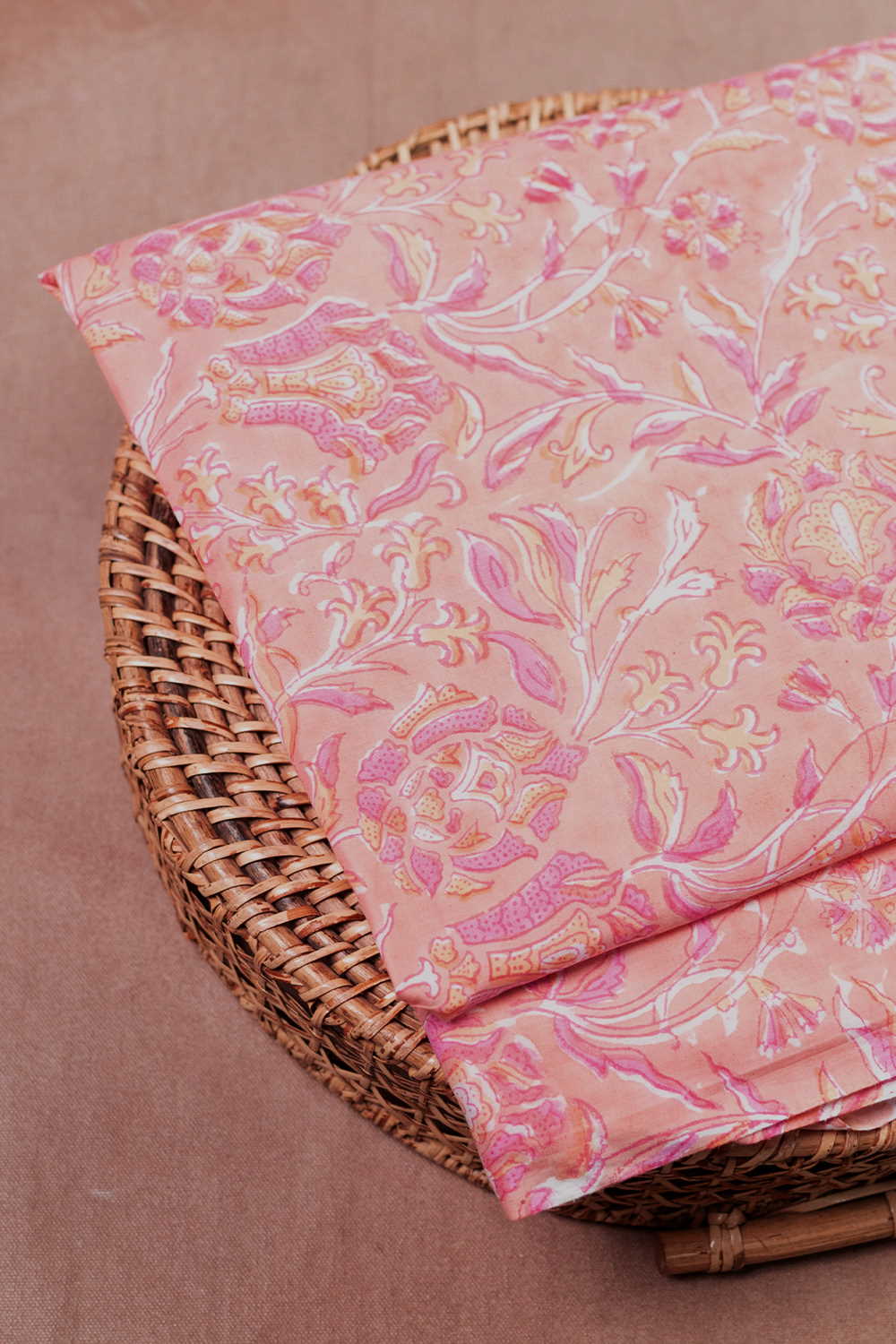 Floral Pattern Sanganeri Cotton Fabric