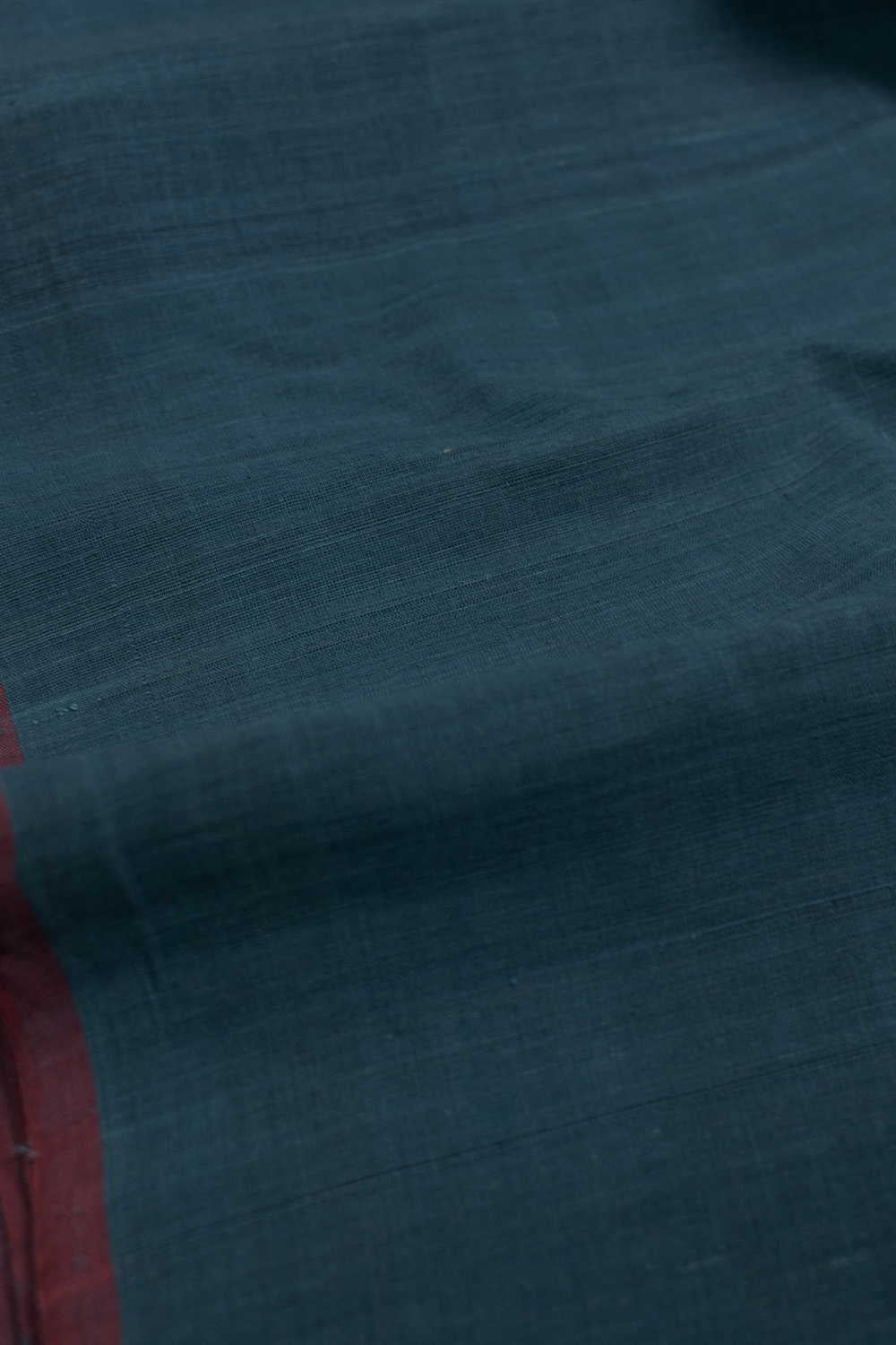 Rust Blue Handspun Cotton Fabric