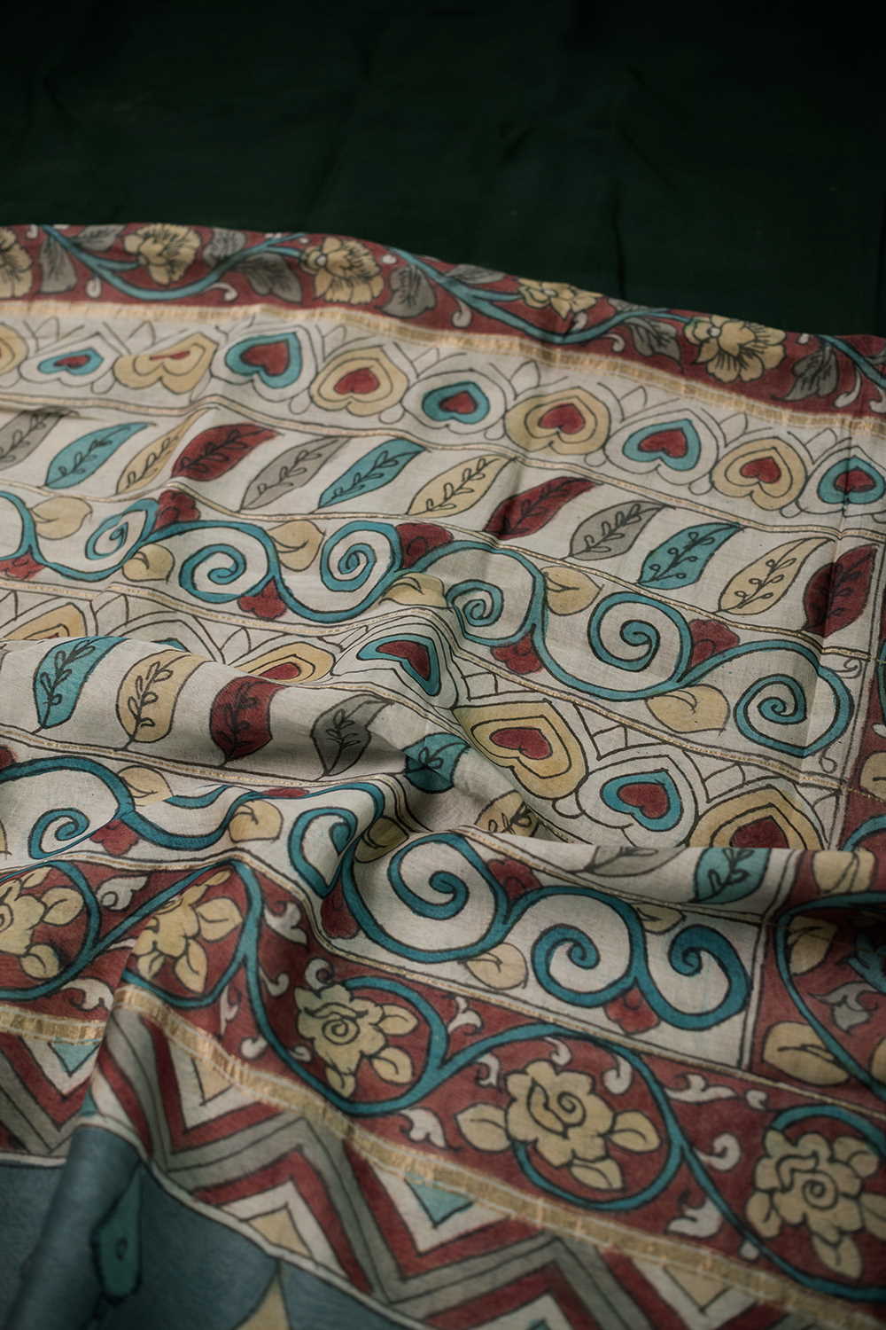 Painted Kalamkari srees - Matkatus