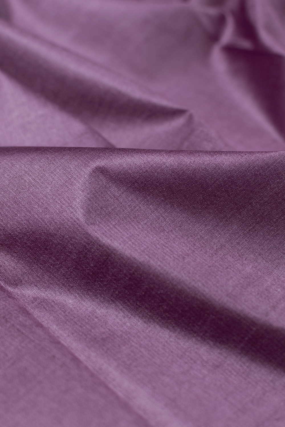 Plain Purple Handwoven Tussar Fabric