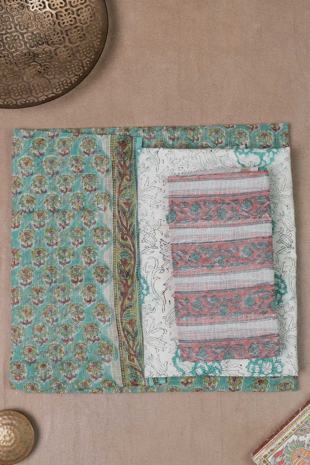 Block Printed Cotton Suits - Matkatus