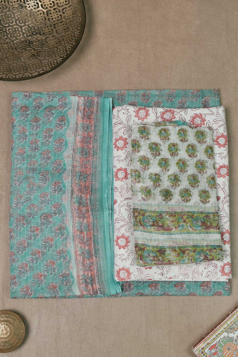 Block Printed Cotton Suits - Matkatus