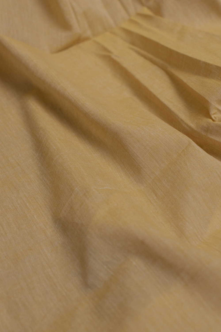 Tuscany Yellow Handwoven Mul Cotton Fabric