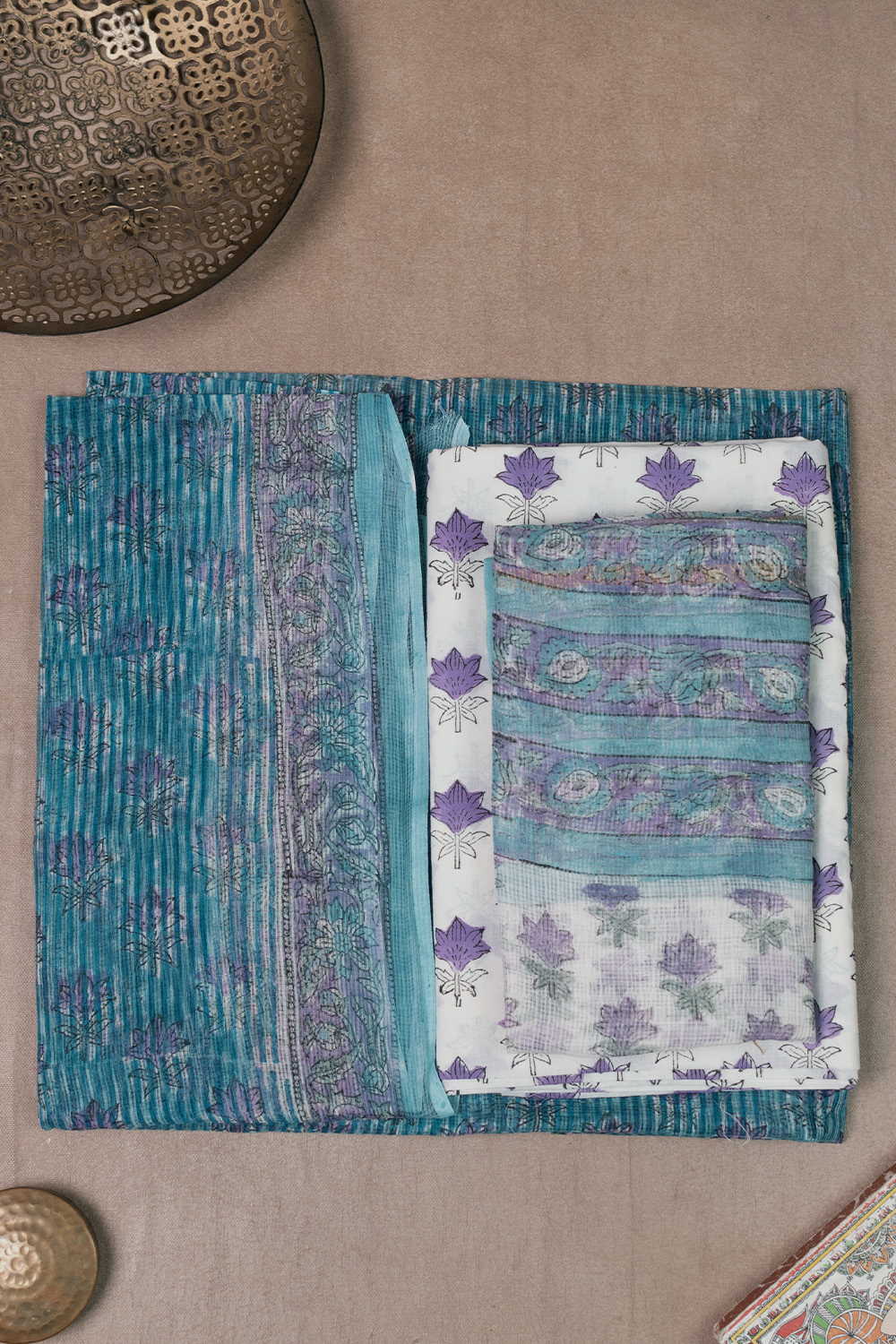 Block Printed Cotton Suits - Matkatus