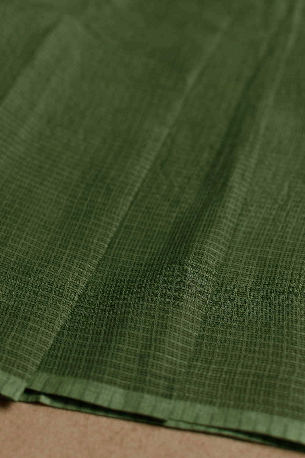 Leafy Green Kota Cotton Fabric
