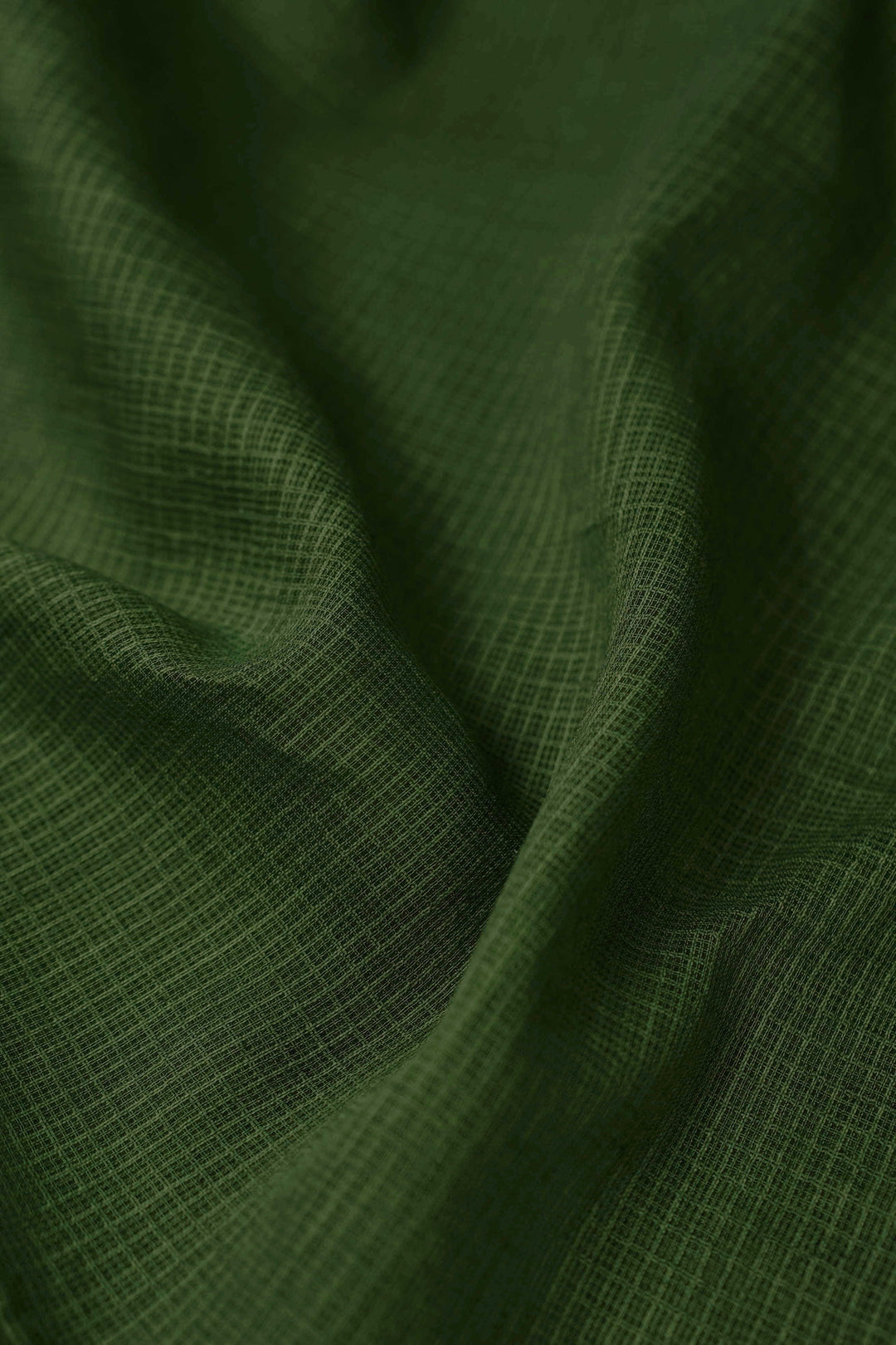 Leafy Green Kota Cotton Fabric