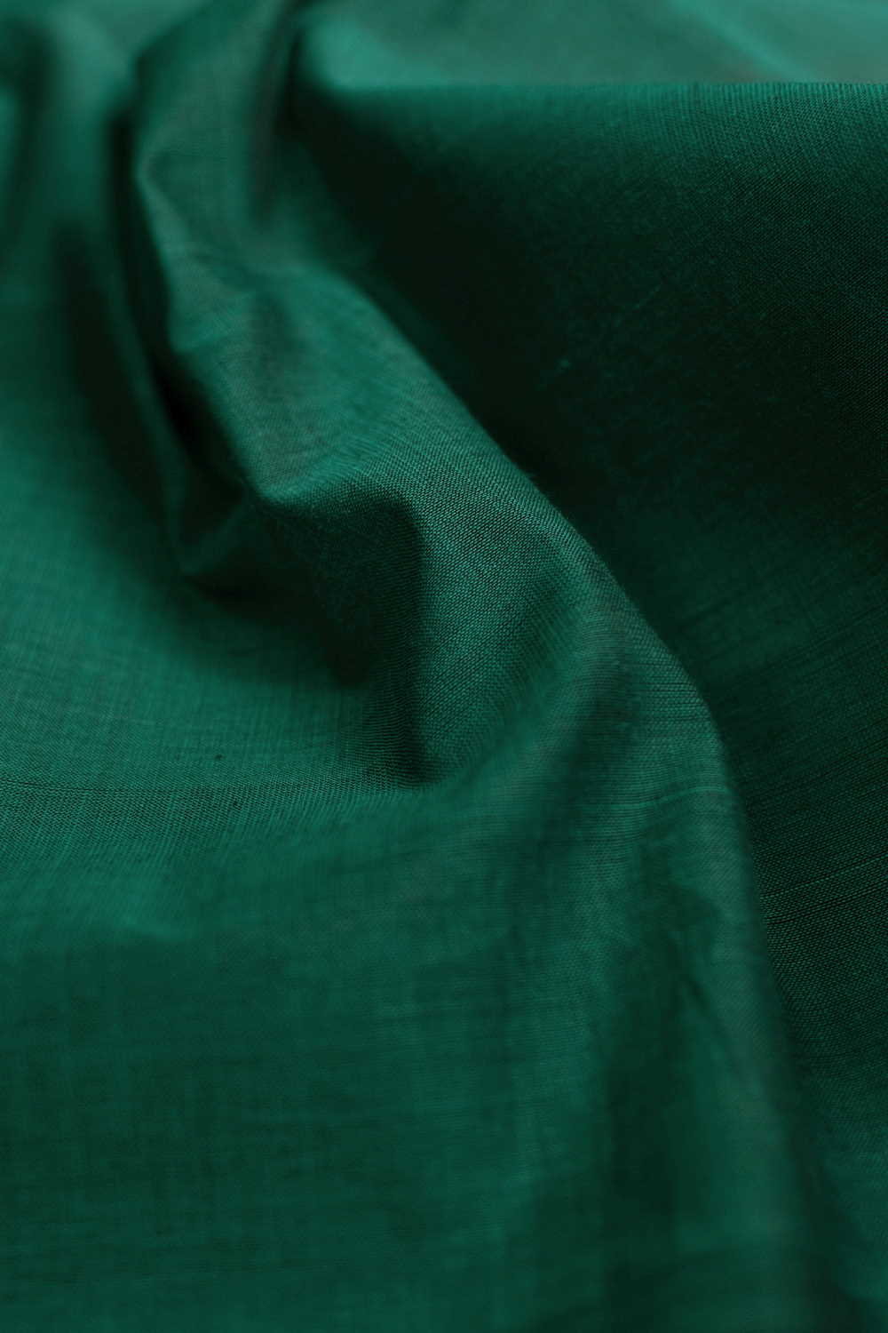Green with Border Mangalagiri Cotton Fabric
